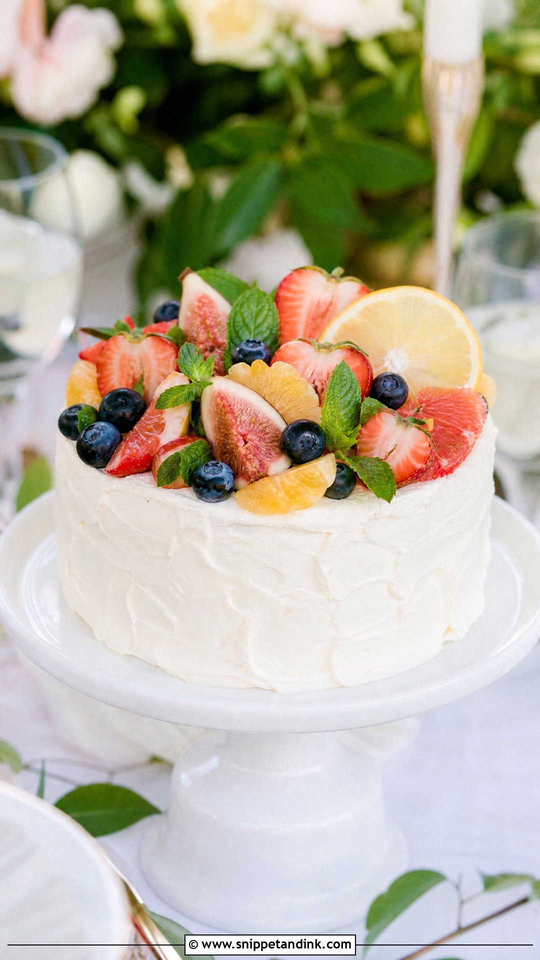 Small Fruit Wedding Cake - Snippet and Ink - 25 Small Wedding Cake Ideas