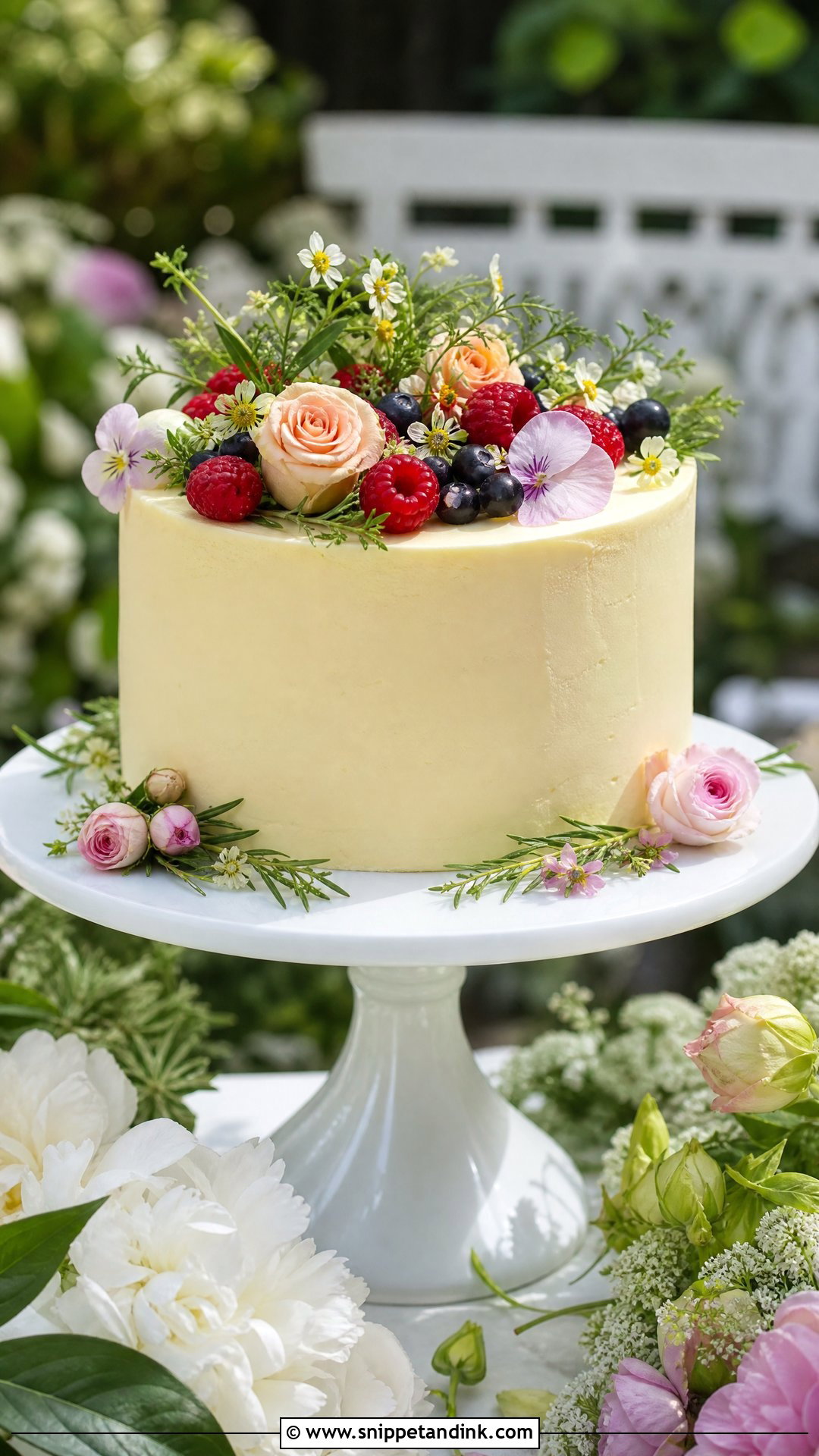 Small Garden Wedding Cake - Snippet and Ink - 25 Small Wedding Cake Ideas
