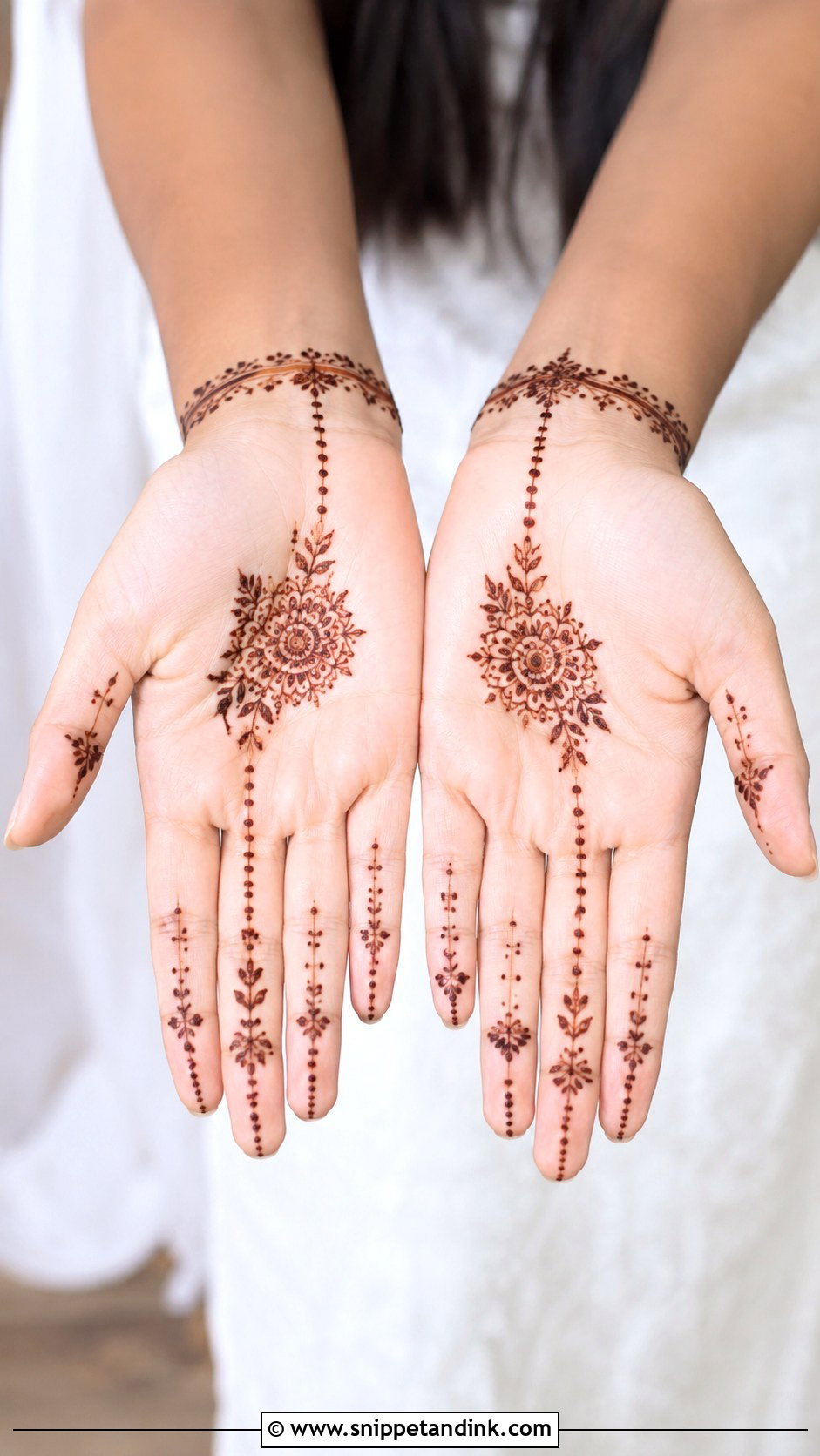 Small Hand Front Hand Mehndi Design - Snippet and Ink - 35 Simple Unique Front Hand Mehndi Designs