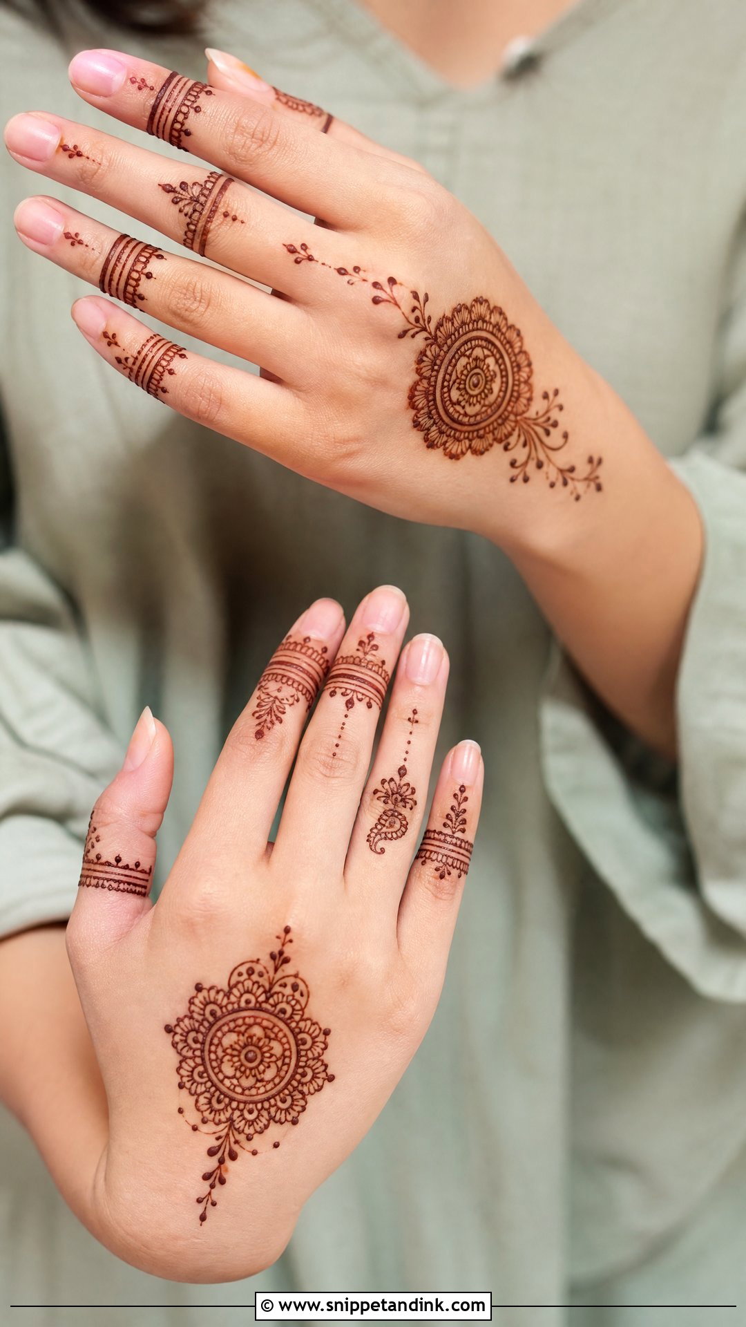Small Hand Normal Mehndi Design - Snippet and Ink - 30 Normal Mehndi Design Ideas