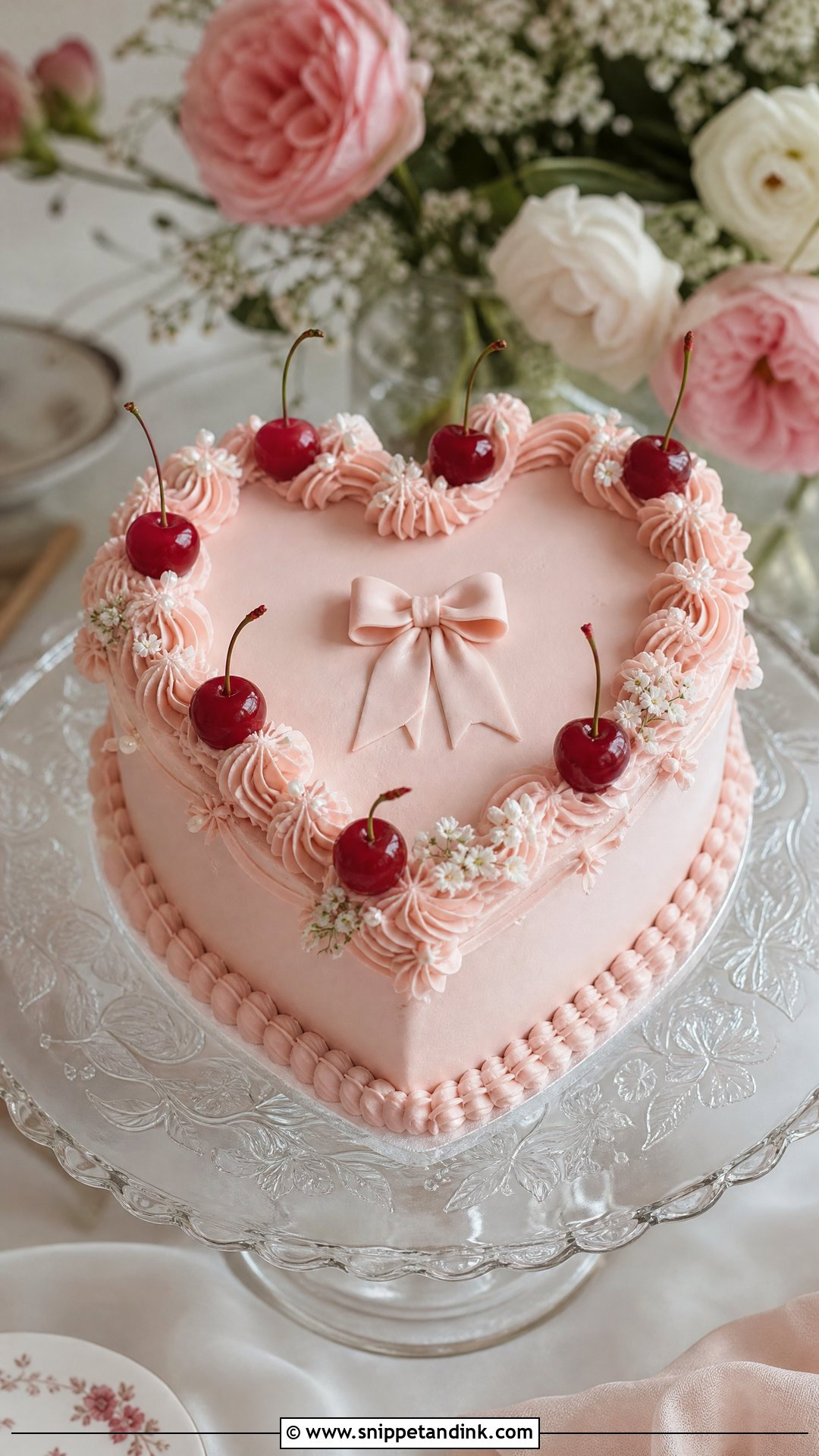 Small Heart Wedding Cake - Snippet and Ink - 20 Small Wedding Cake Ideas