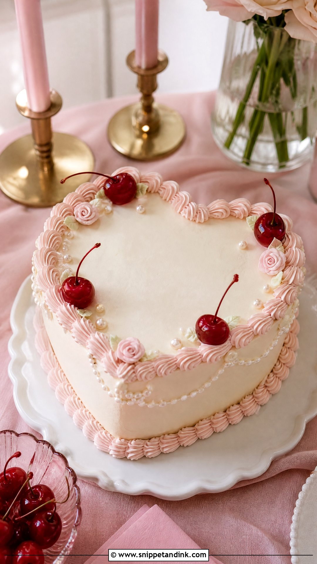 Small Heart Wedding Cake - Snippet and Ink - 30 Small Wedding Cakes
