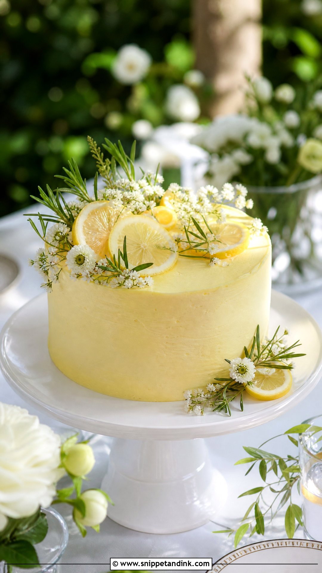 Small Lemon Wedding Cake - Snippet and Ink - 20 Simple Small One Tier Wedding Cake Ideas
