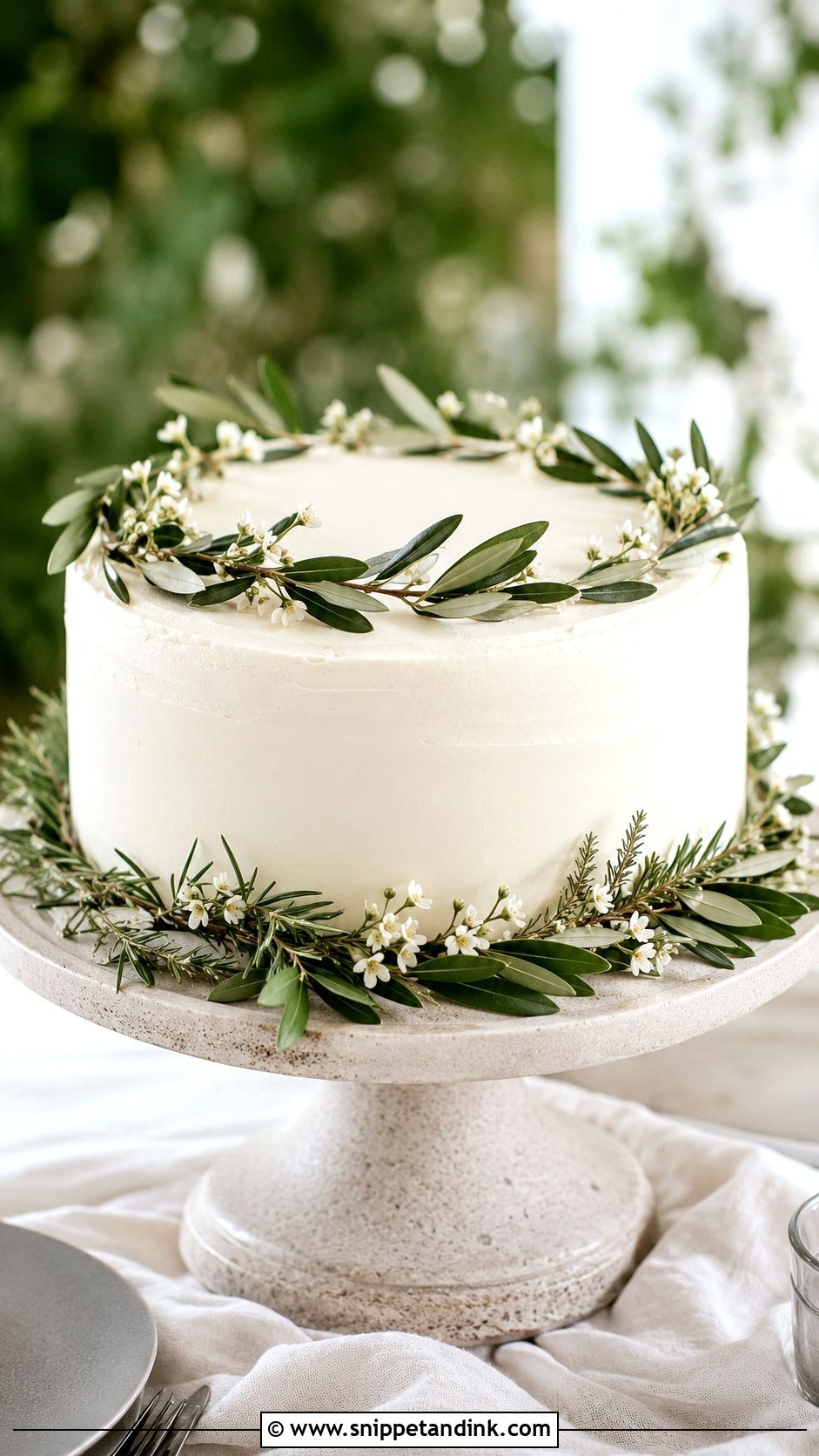 Small Minimalist Wedding Cake - Snippet and Ink - 25 Small Wedding Cake Ideas