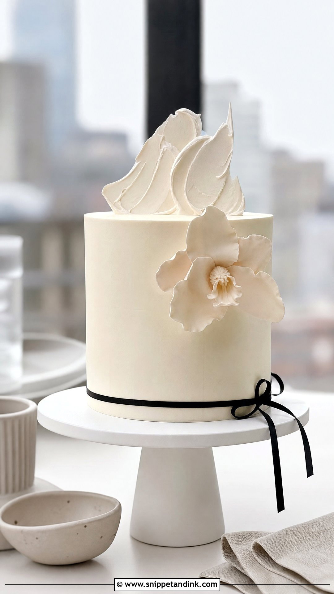 Small Modern Wedding Cake - Snippet and Ink - 20 Small Wedding Cake Ideas