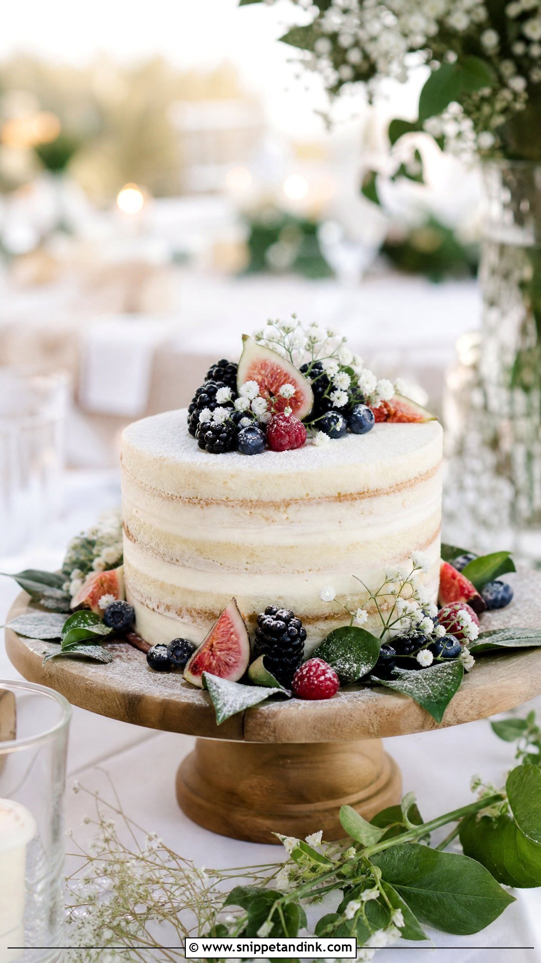 Small Naked Wedding Cake - Snippet and Ink - 30 Small Wedding Cakes