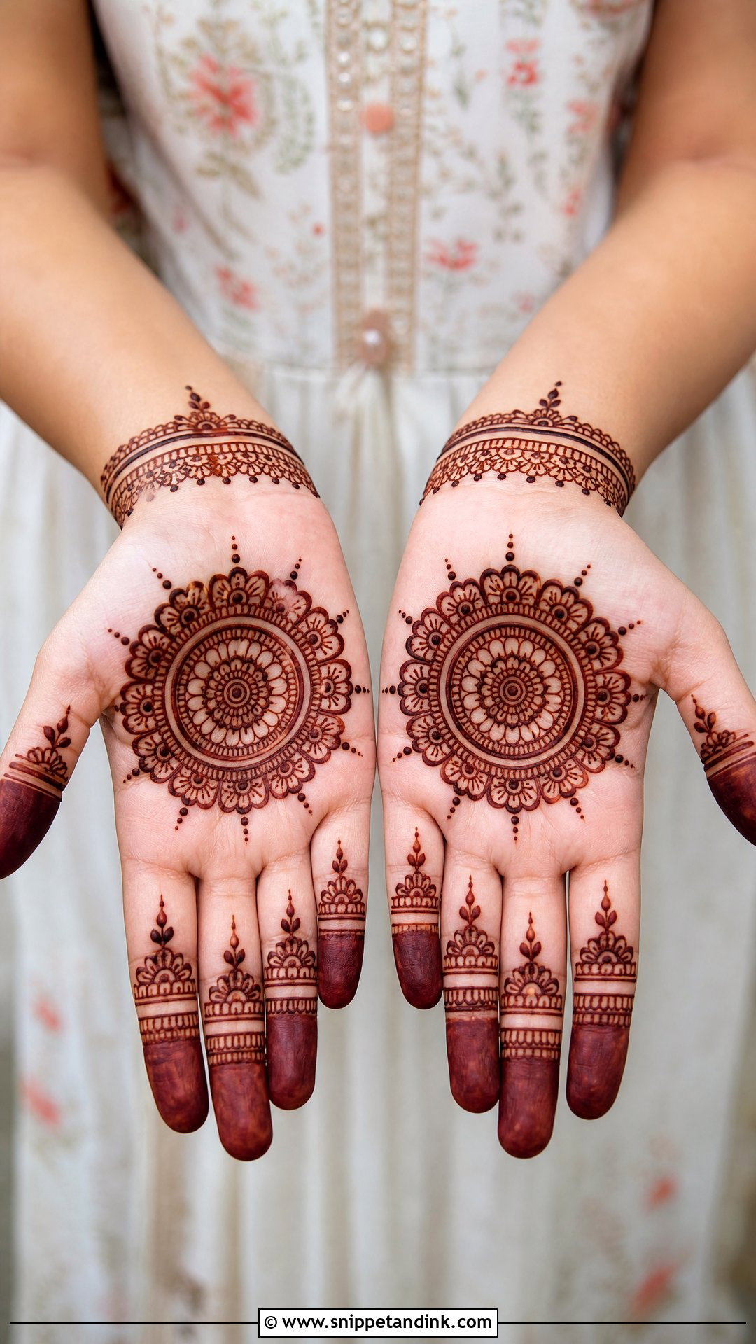 Small Palm Mandala Mehndi Design - Snippet and Ink - 30 Small Palm Mehndi Designs