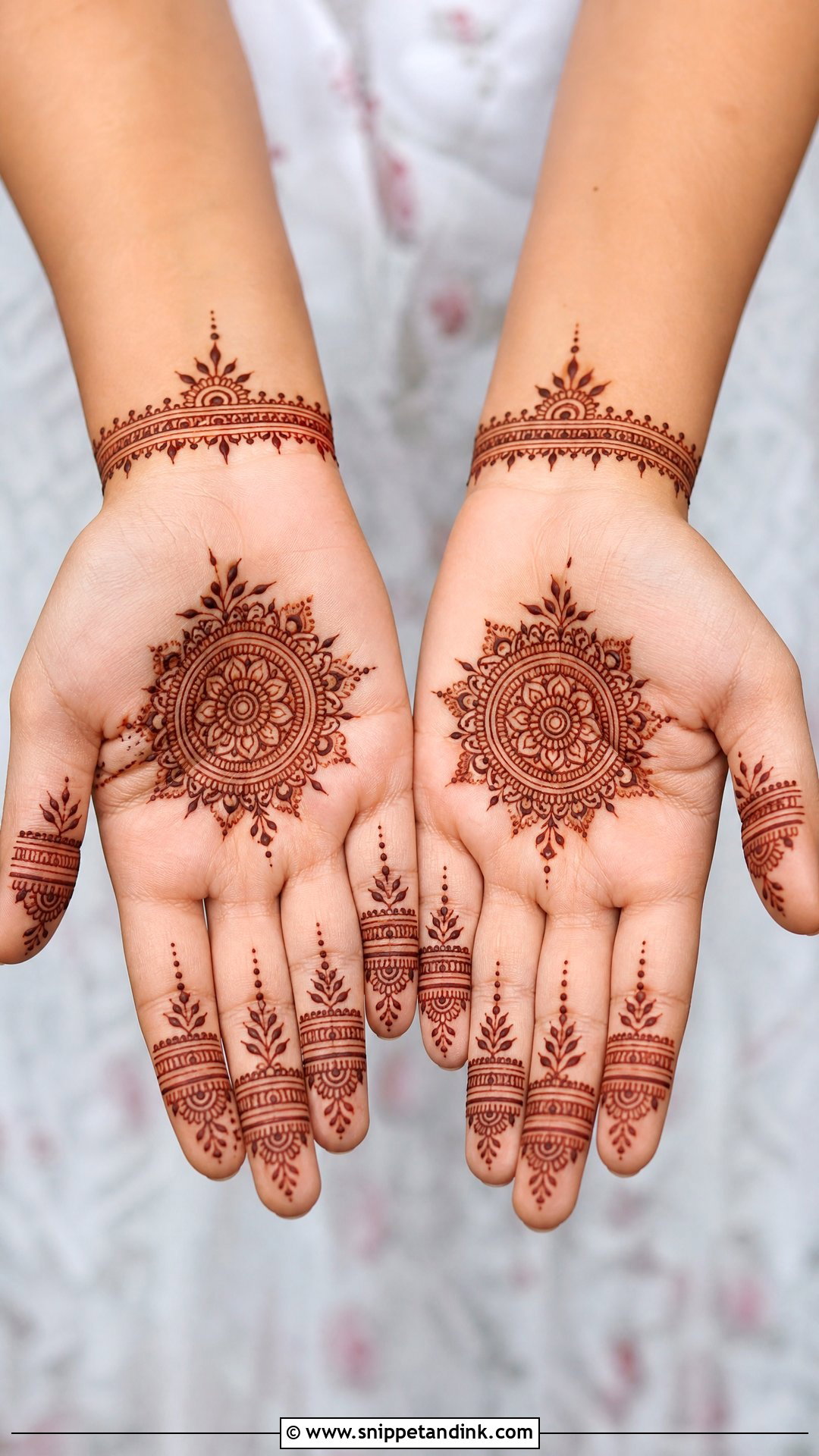 Small Palm Mehndi Design - Snippet and Ink - 35 Palm Mehndi Design Ideas