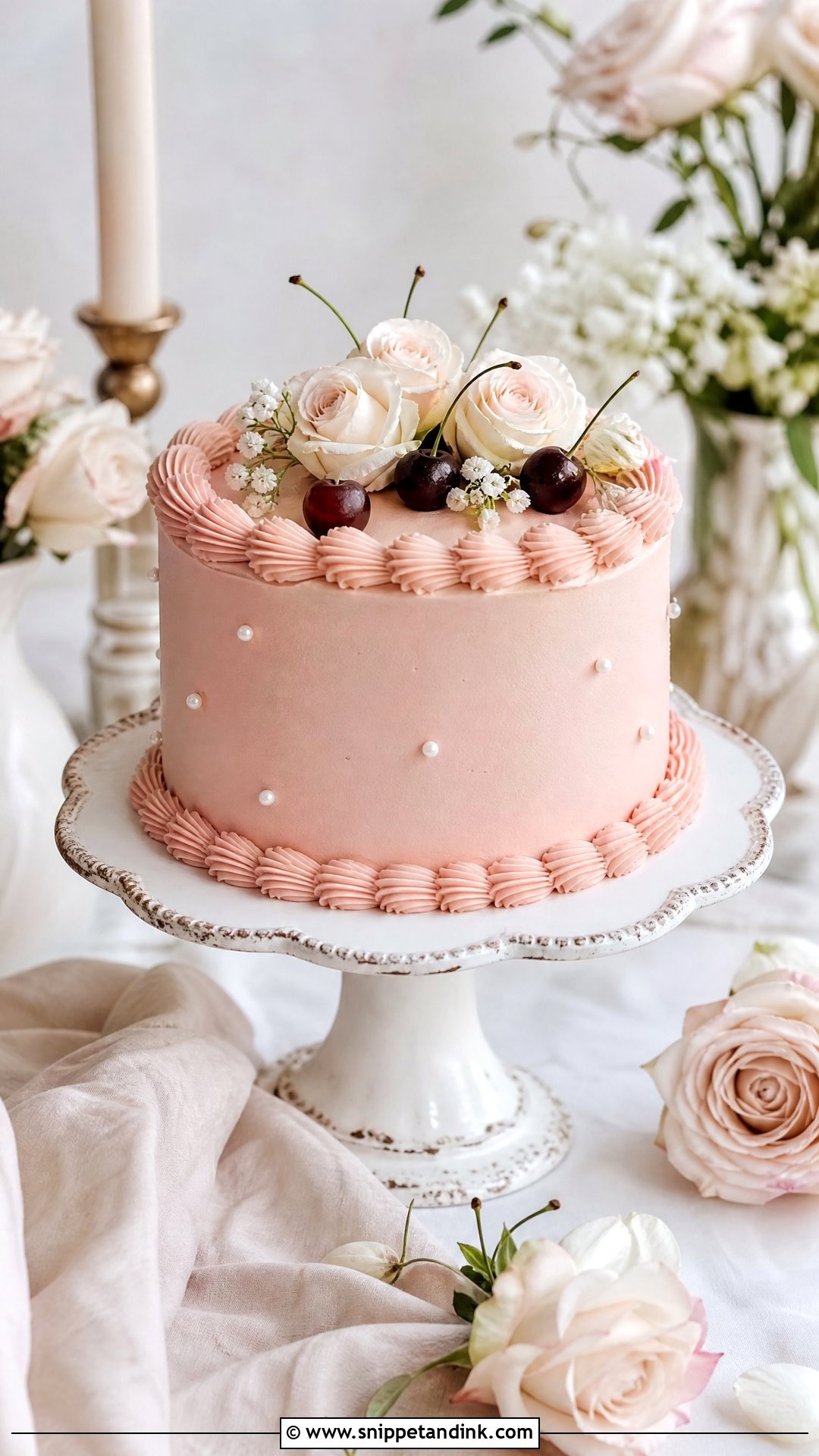 Small Pink Wedding Cake - Snippet and Ink - 30 Small Wedding Cakes