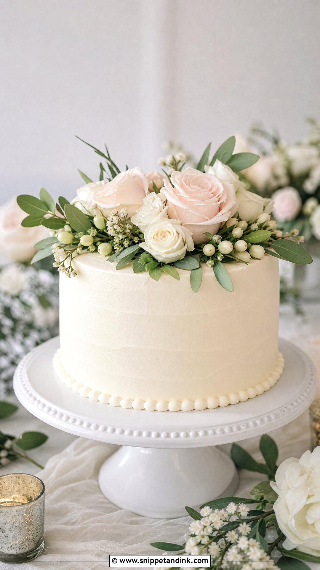 Small Round Wedding Cake - Snippet and Ink - 30 Small Wedding Cakes