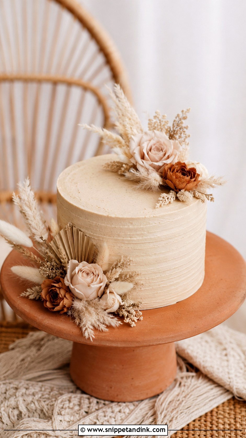 Small Rustic Wedding Cake - Snippet and Ink - 25 Small Single Tier Wedding Cake Ideas