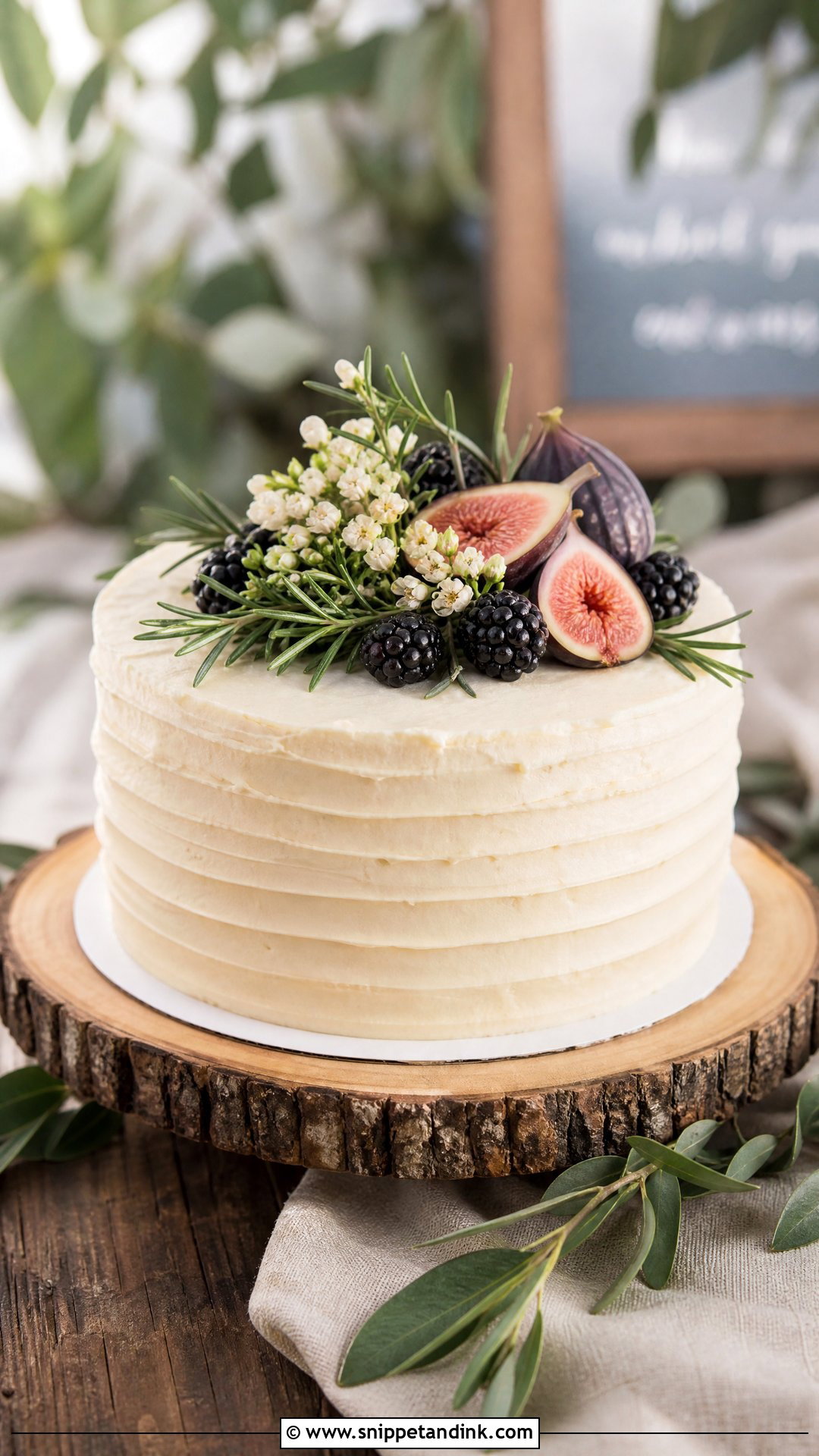 Small Rustic Wedding Cake - Snippet and Ink - 25 Small Wedding Cake Ideas