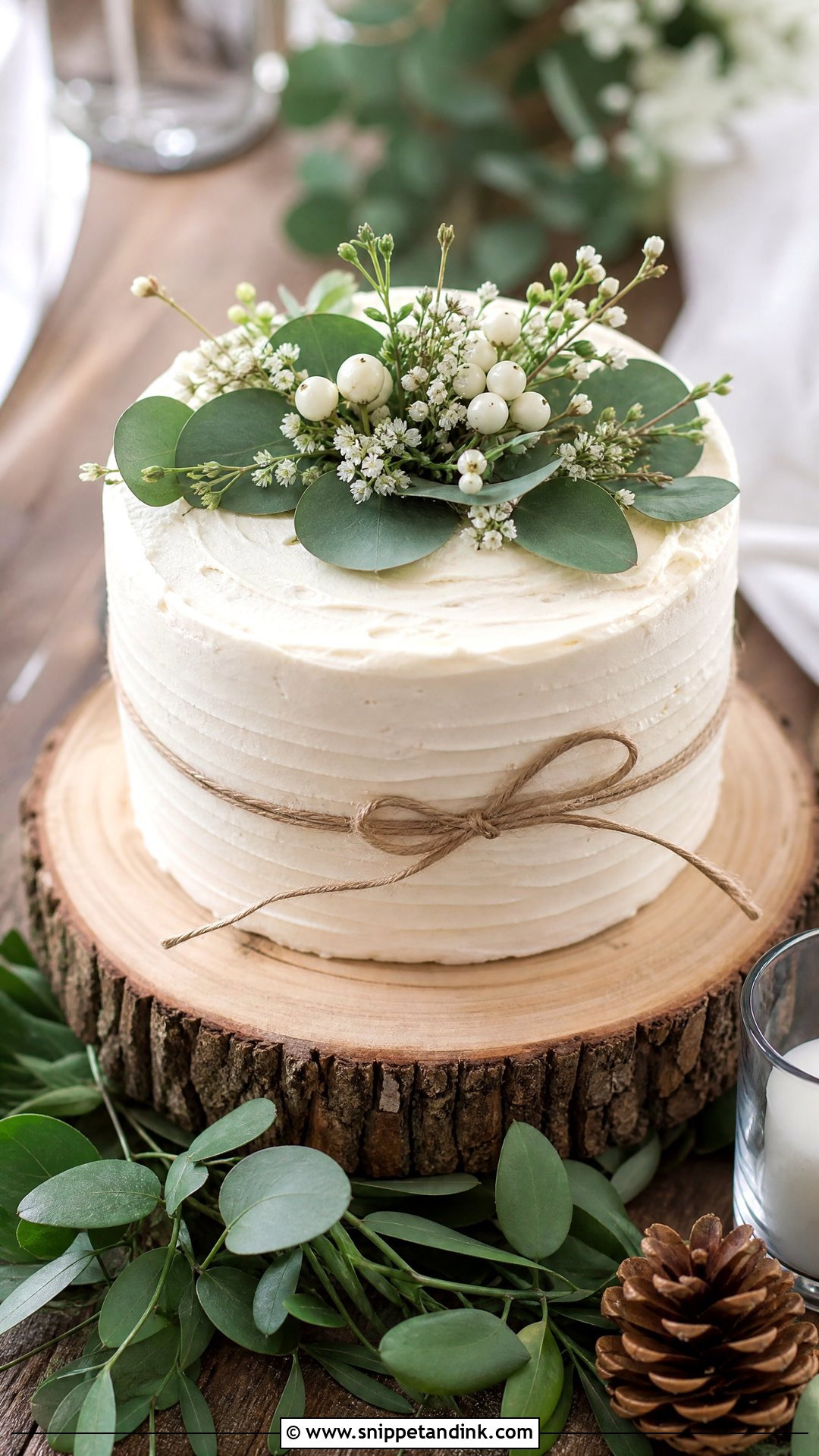 Small Rustic Wedding Cake - Snippet and Ink - 30 Small Wedding Cakes