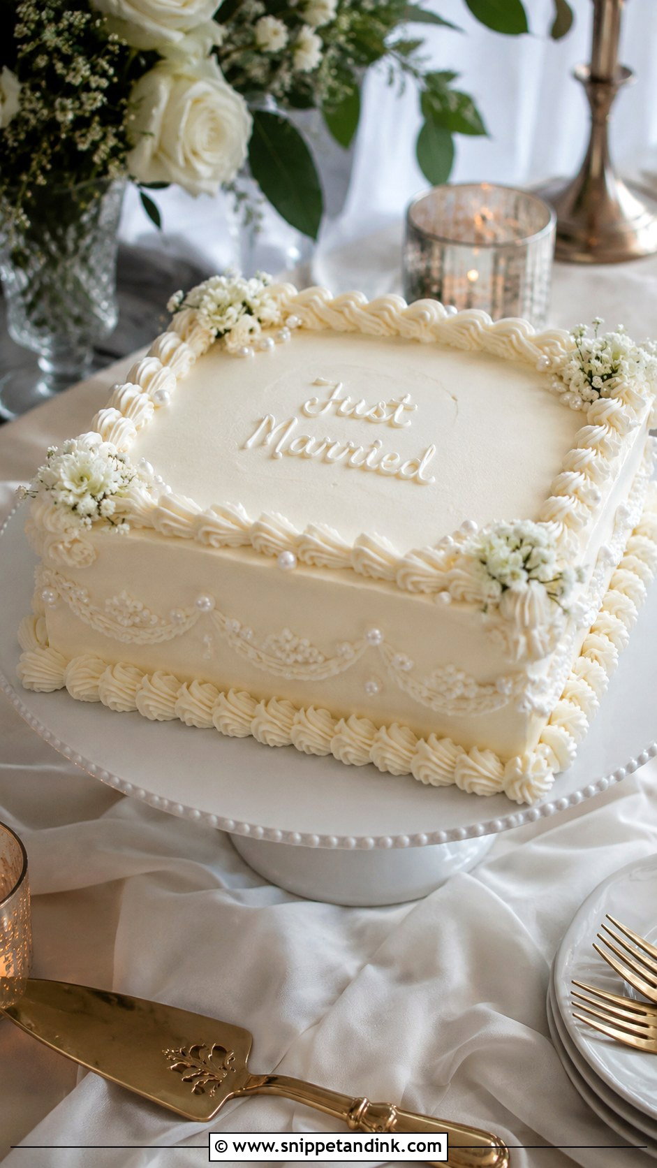 Small Sheet Wedding Cake - Snippet and Ink - 20 Wedding Cake Ideas for Small Wedding