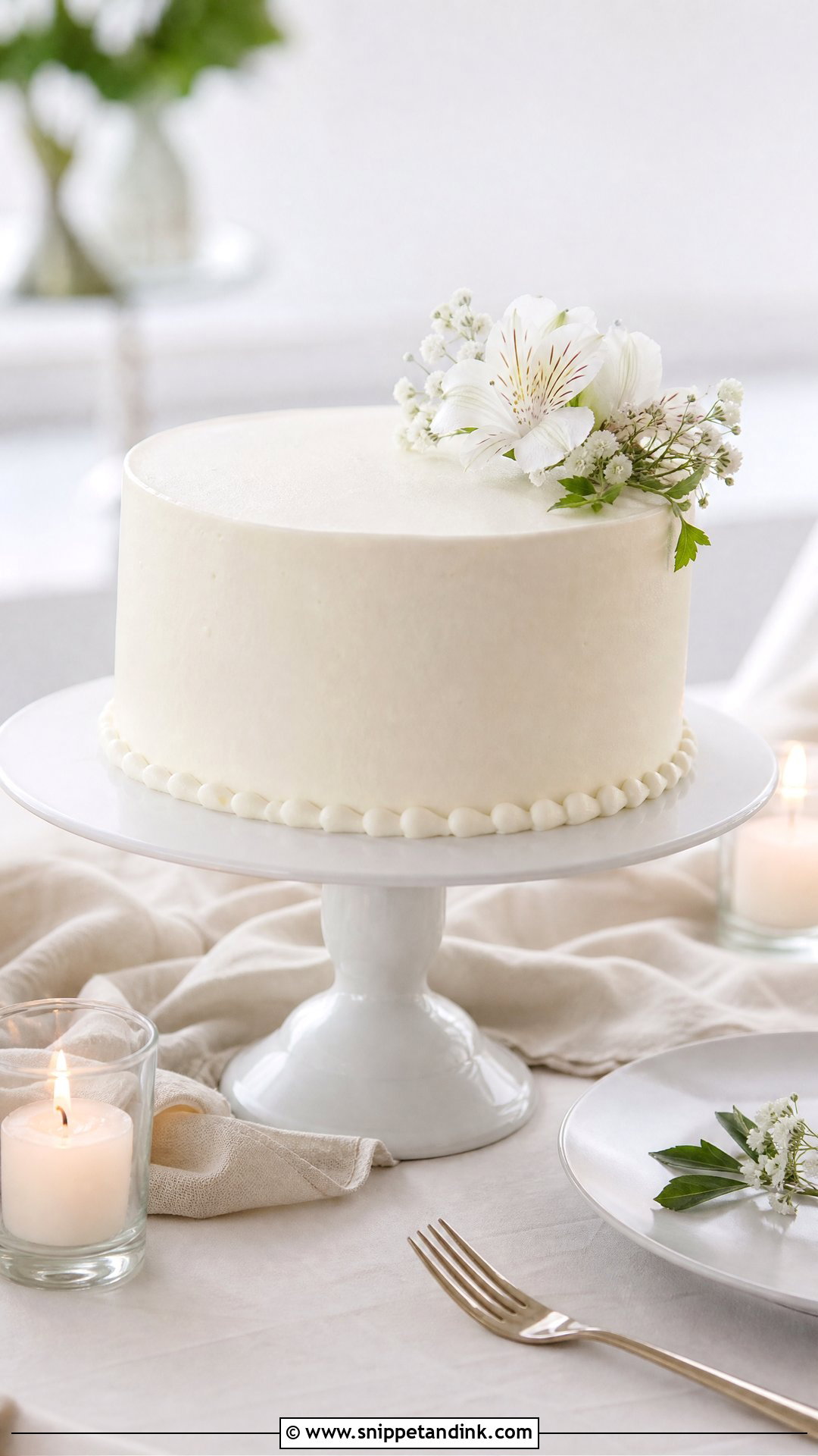 Small Simple Wedding Cake - Snippet and Ink - 30 Small Wedding Cakes