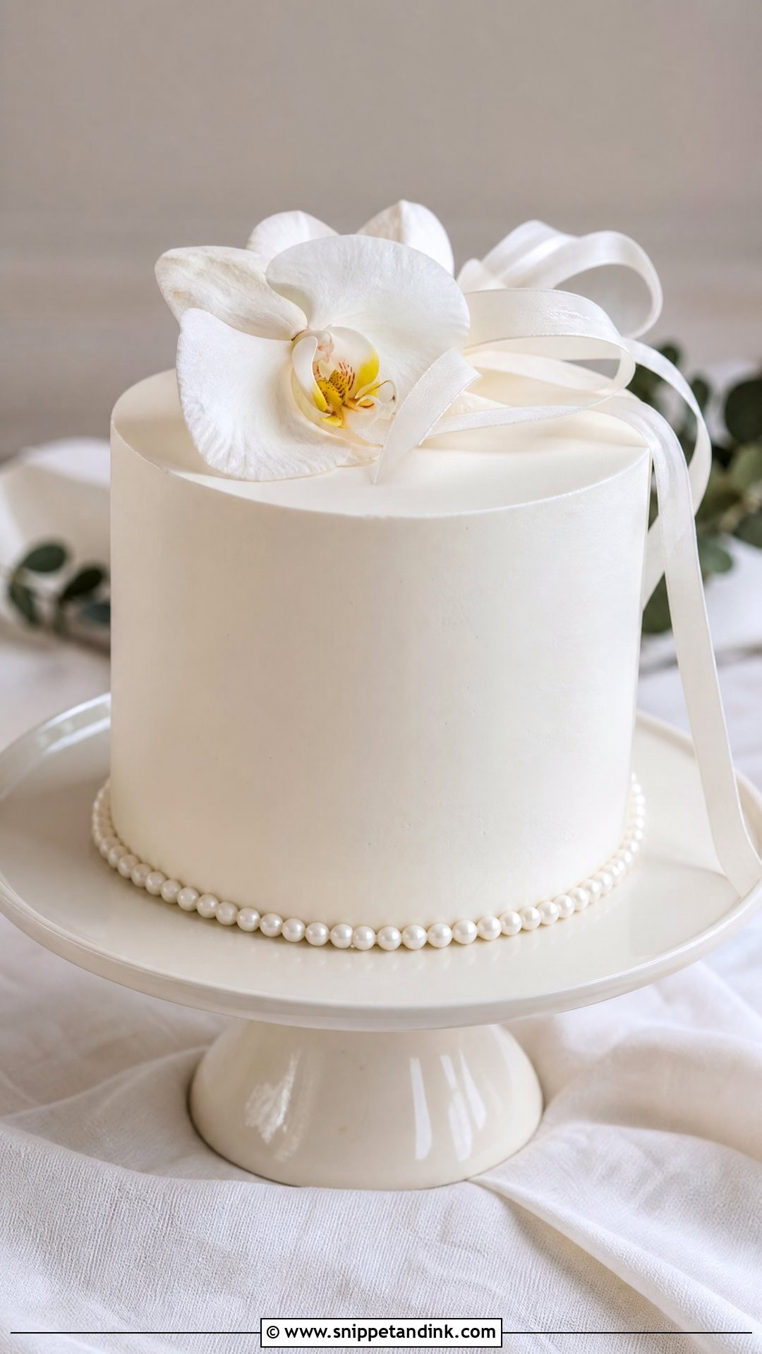 Small Single Tier Wedding Cake - Snippet and Ink - 20 Small Wedding Cake Ideas