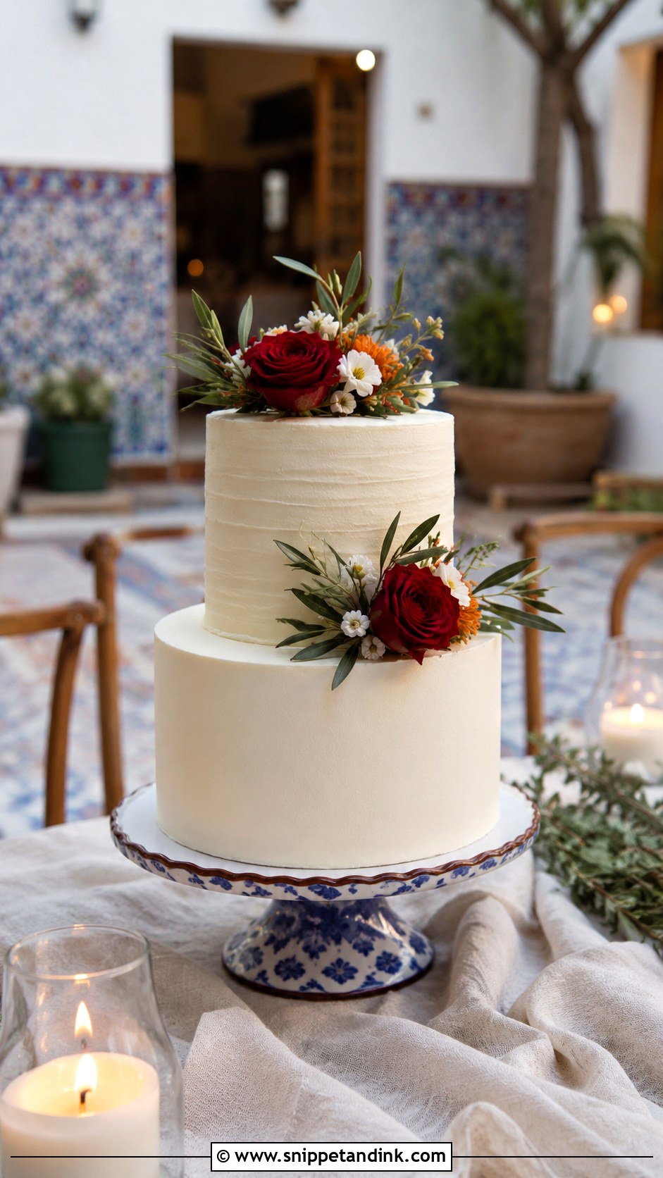 Small Spanish Wedding Cake - Snippet and Ink - 30 Spanish Style Wedding Cake Ideas