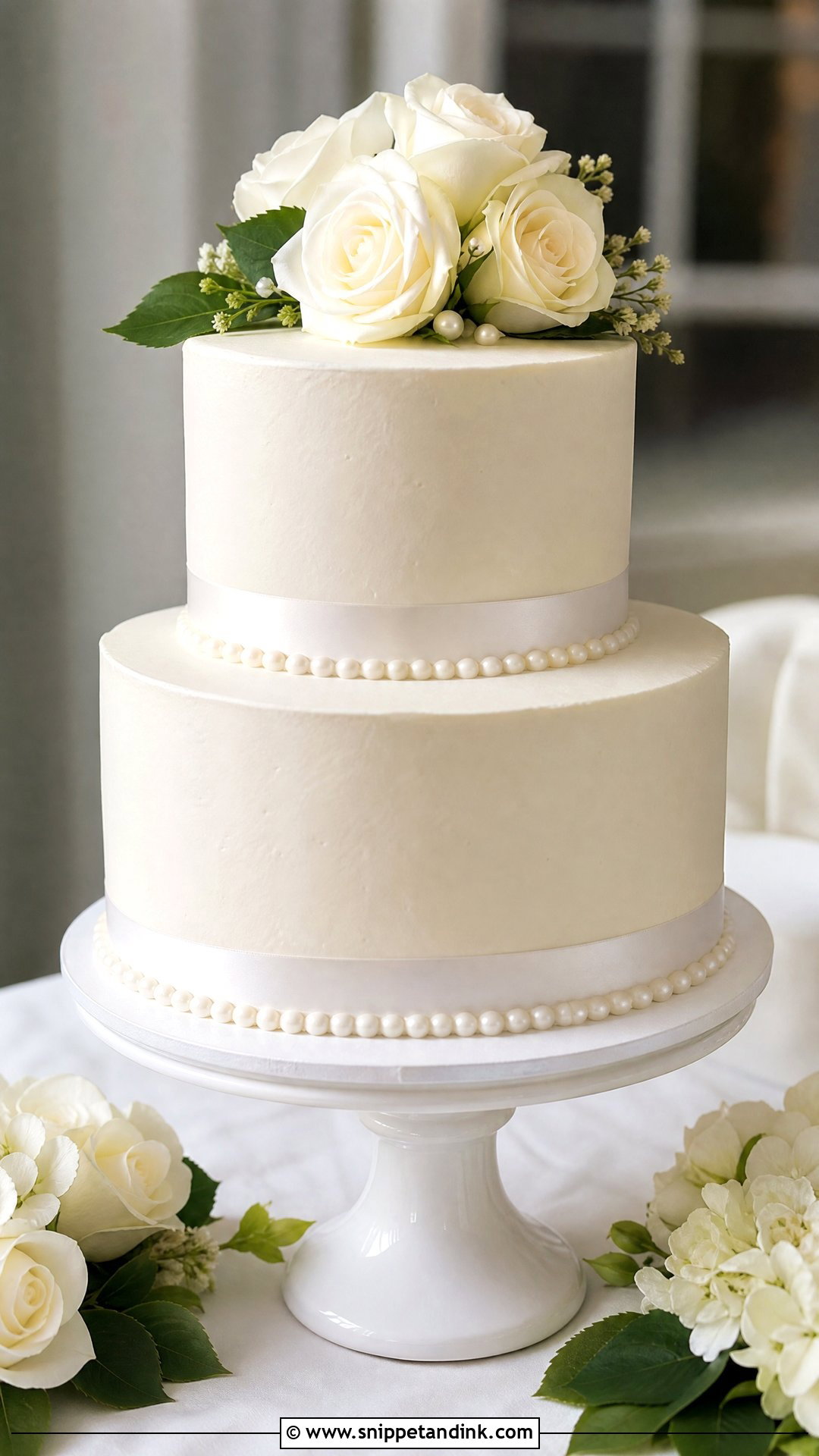 Small Traditional Wedding Cake - Snippet and Ink - 25 Traditional Wedding Cake Ideas
