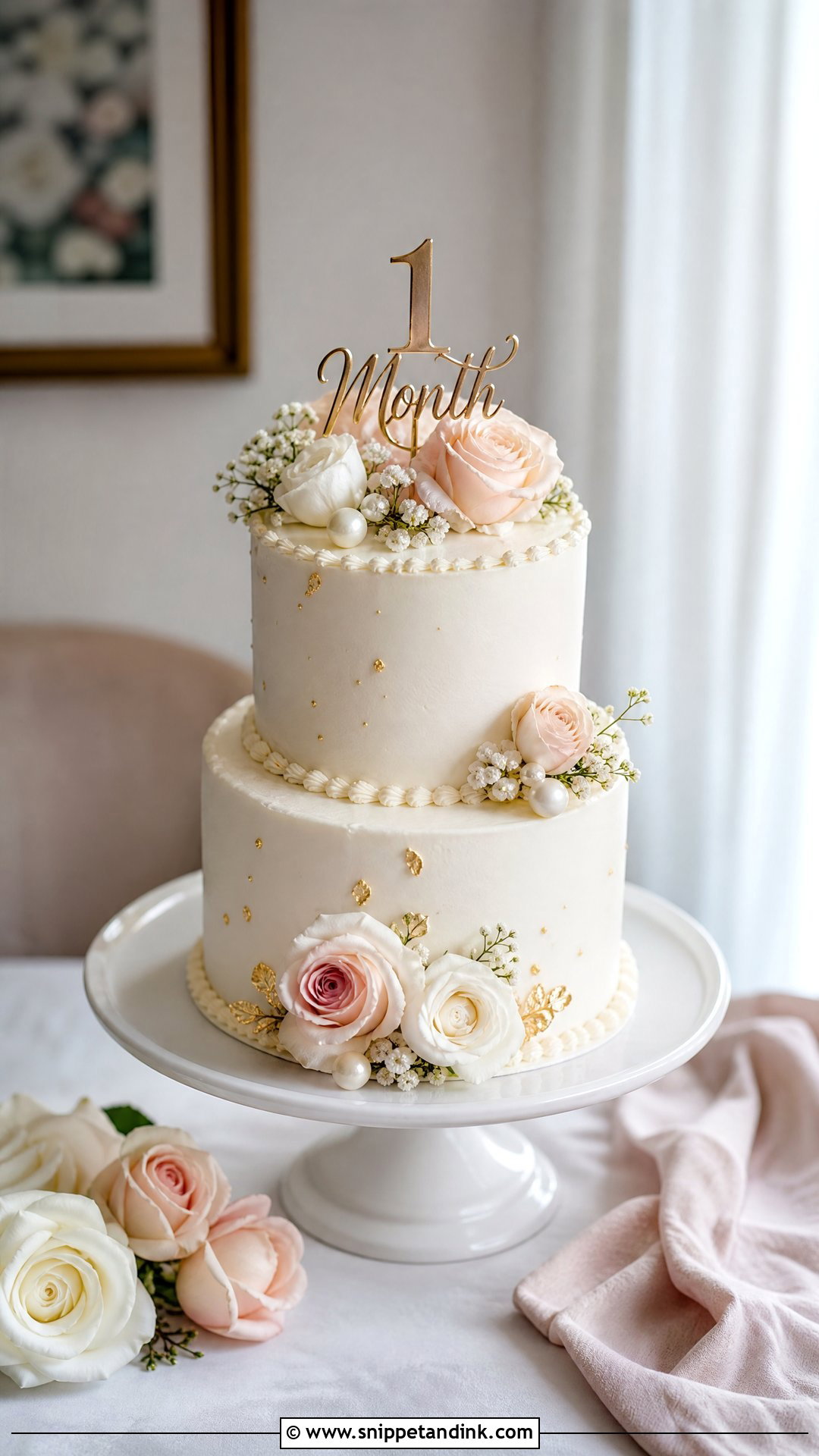 Small Two Tier Anniversary Cake - Snippet and Ink - 25 1 Month Anniversary Cake Ideas
