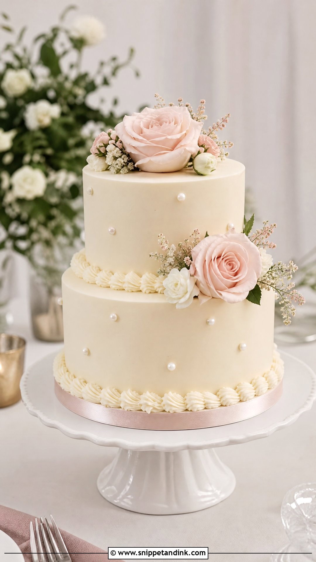 Small Two Tier Wedding Cake - Snippet and Ink - 20 Wedding Cake 2024