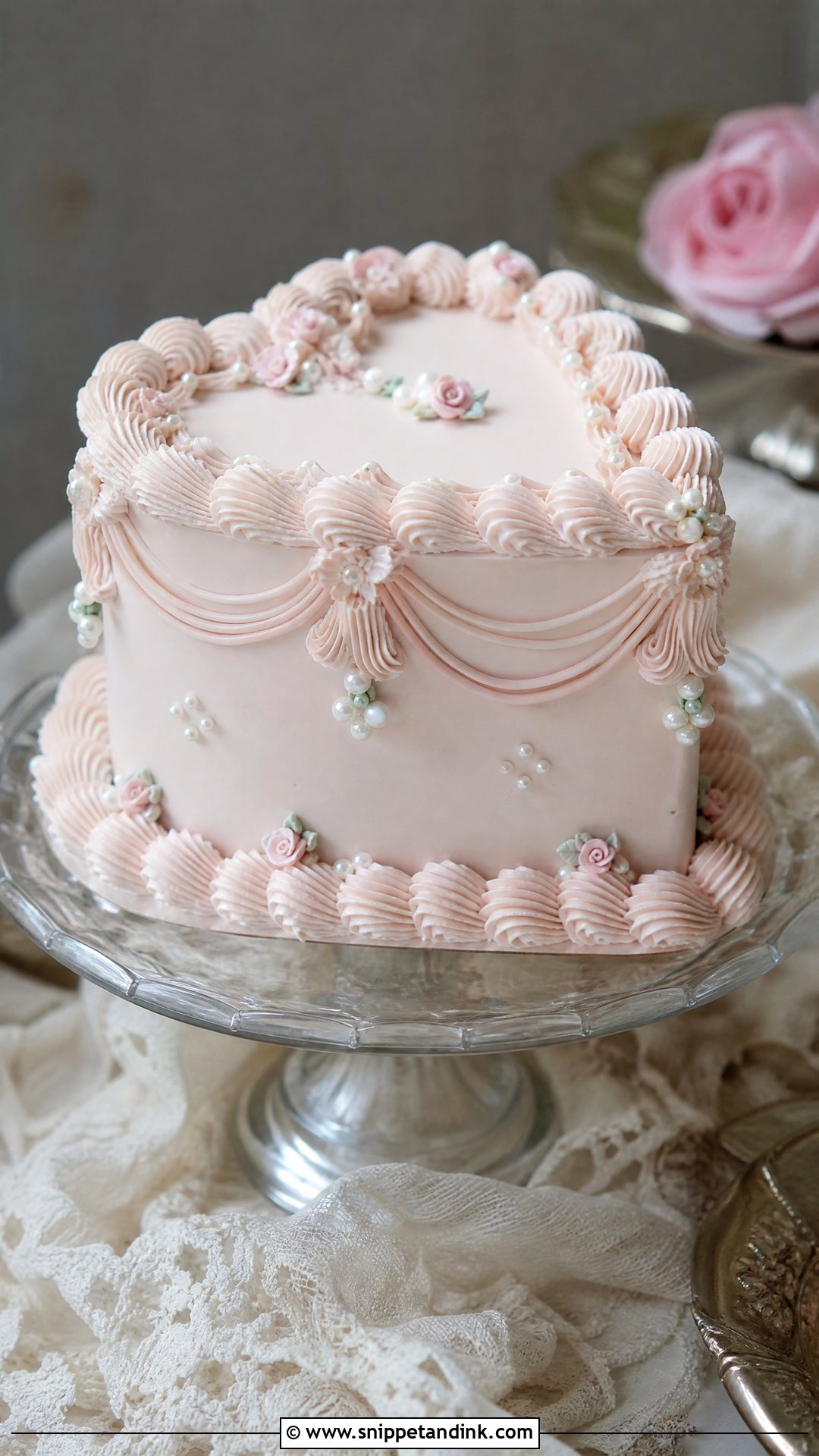 Small Vintage Wedding Cake - Snippet and Ink - 20 Small Wedding Cake Ideas
