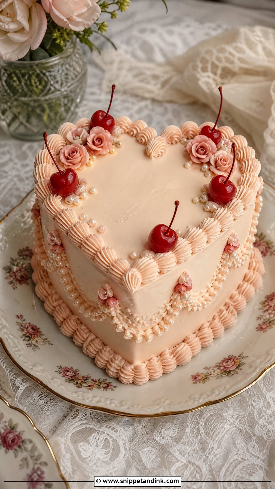 Small Vintage Wedding Cake - Snippet and Ink - 30 Small Wedding Cakes