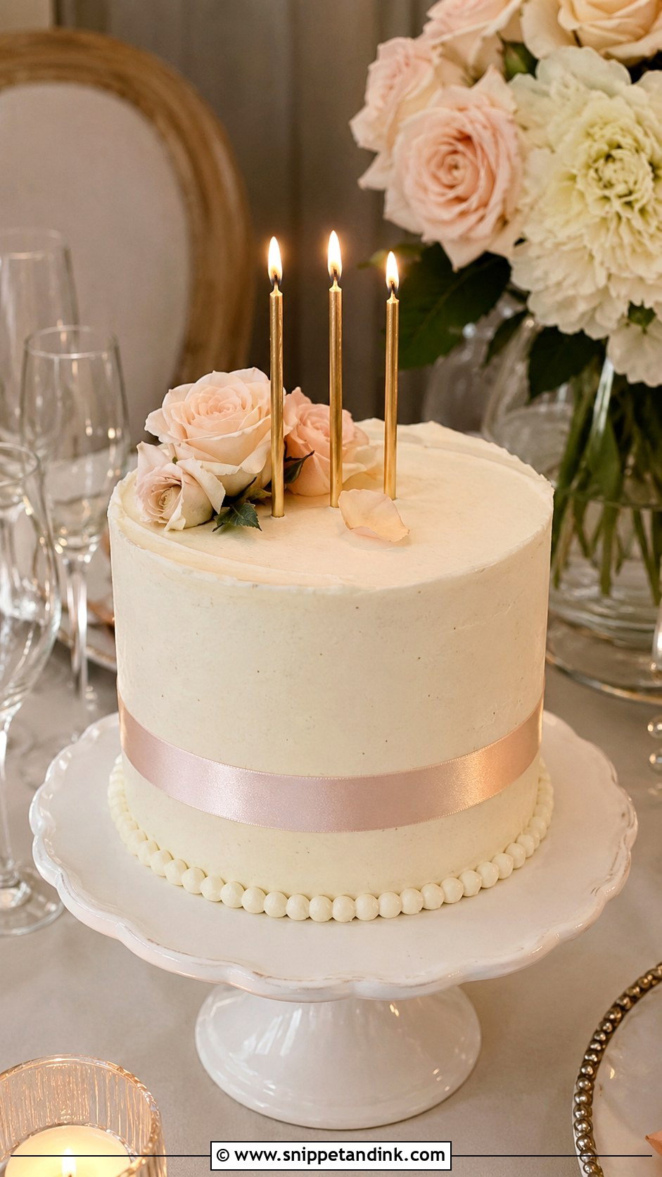 Small Wedding Birthday Cake - Snippet and Ink - 20 Wedding Birthday Cake Ideas