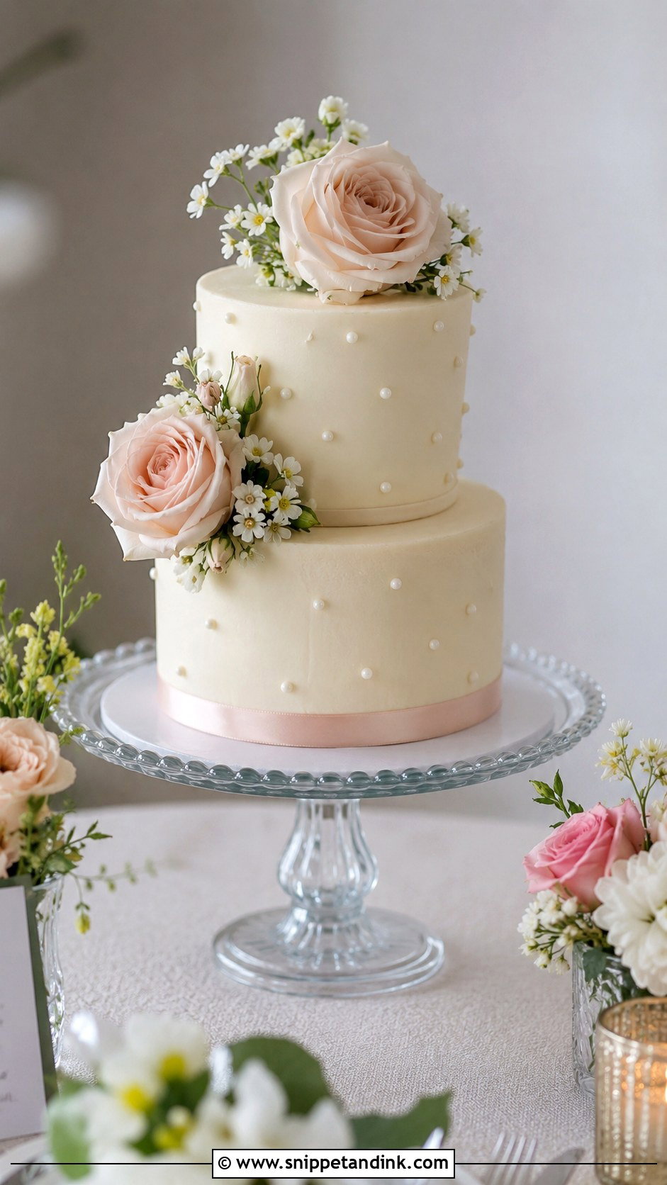 Small Wedding Cake - Snippet and Ink - 20 Classic Wedding Cake Ideas