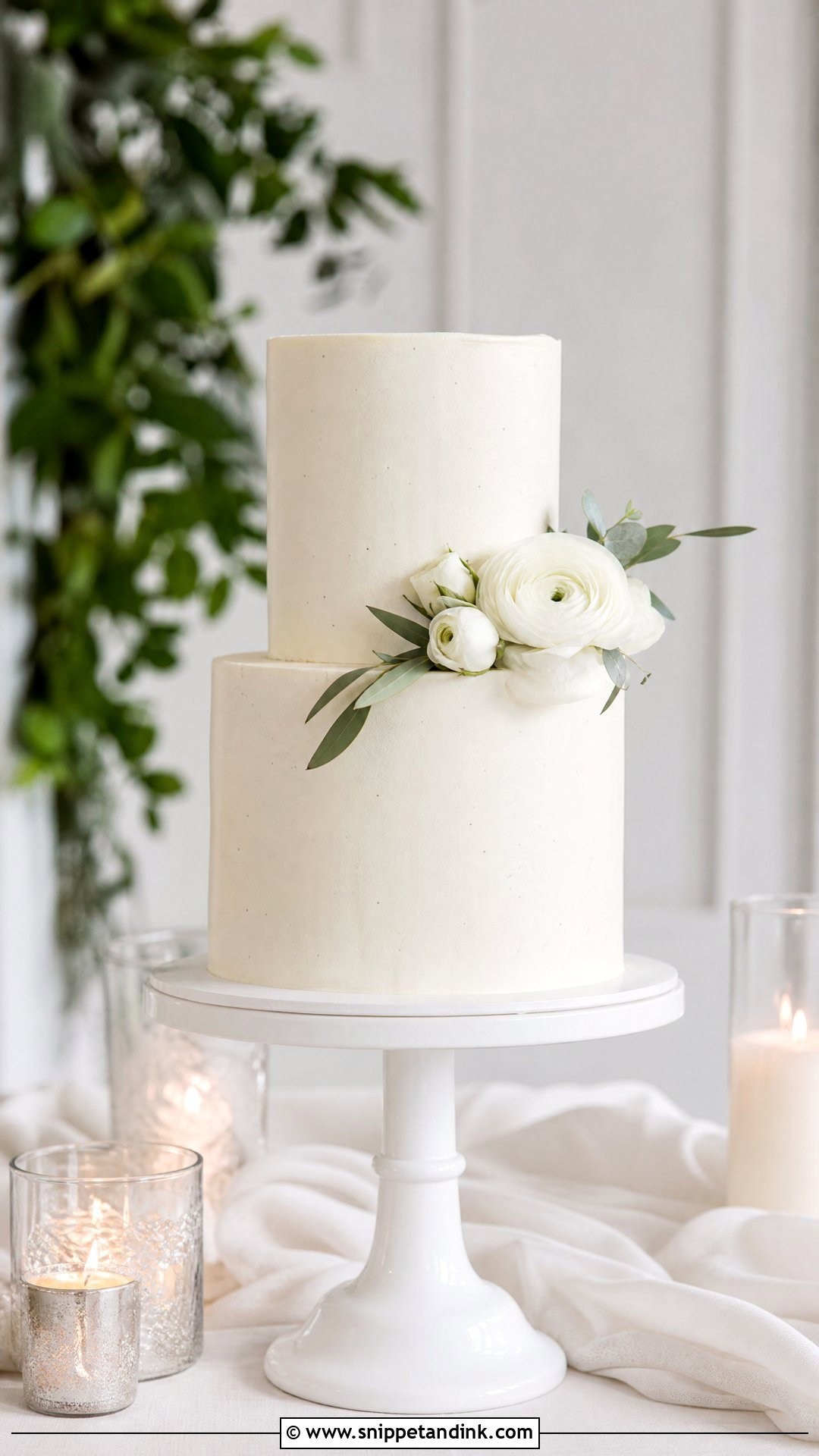 Small Wedding Cake - Snippet and Ink - 25 Minimalist Wedding Cake Ideas