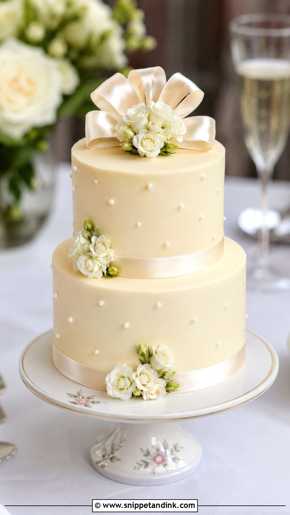 Small Wedding Cake - Snippet and Ink - 20 Classical Wedding Cake Ideas
