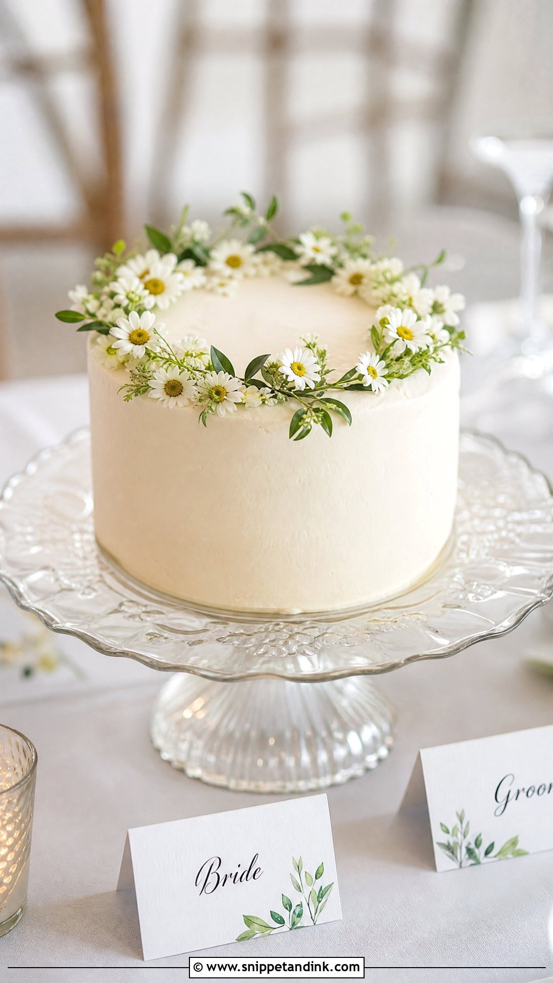 Small Wedding Cake - Snippet and Ink - 30 Simple Wedding Cake Ideas