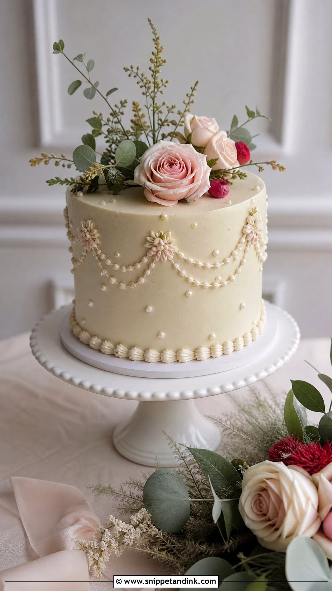 Small Wedding Cake - Snippet and Ink - 30 Trending Cakes for Wedding