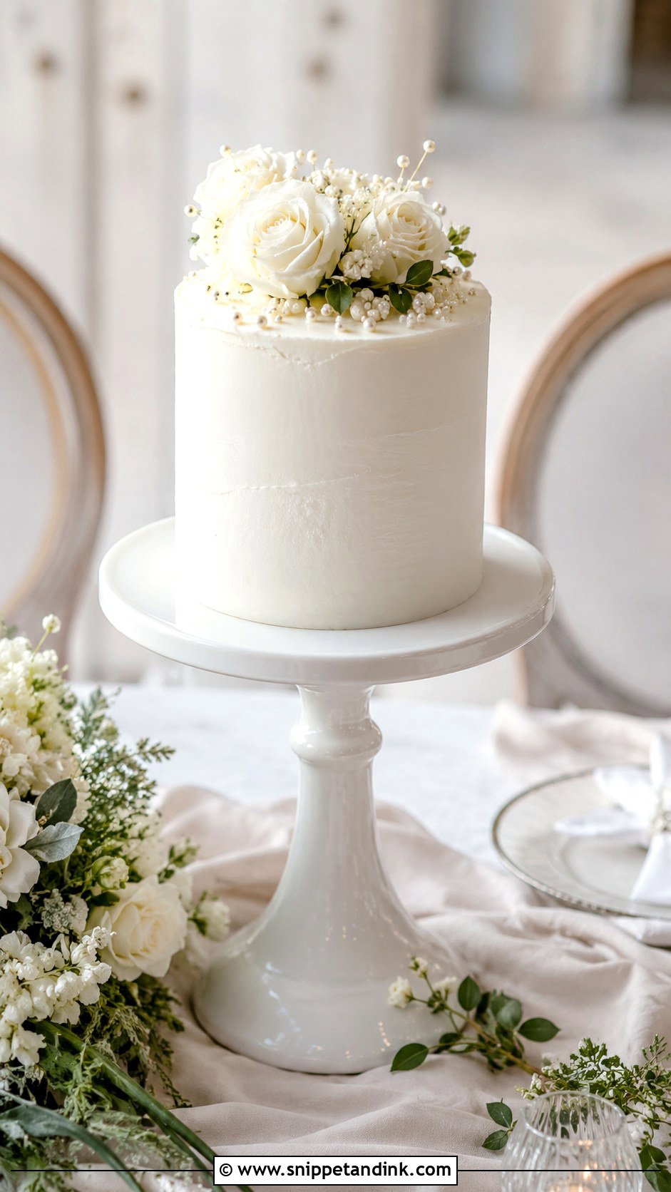 Small Wedding Cake On Pedestal Stand - Snippet and Ink - 30 Small Wedding Cake Display