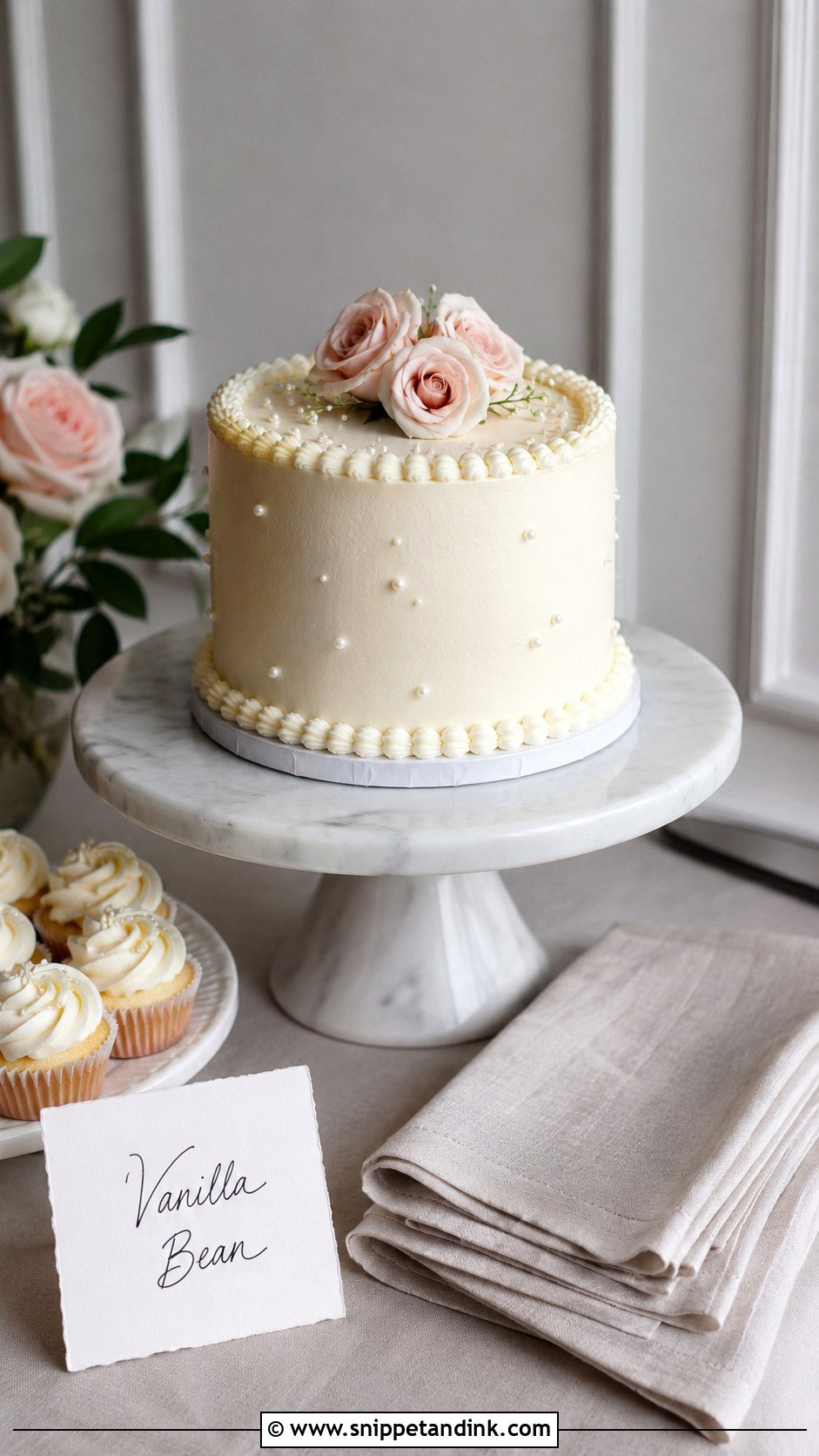 Small Wedding Cake Station - Snippet and Ink - 20 Wedding Cake Station Ideas