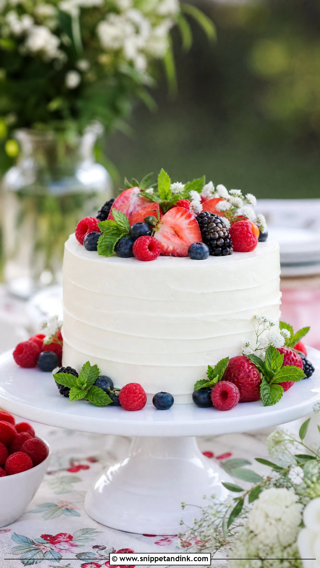 Small Wedding Cake With Berries - Snippet and Ink - 30 Small Wedding Cakes
