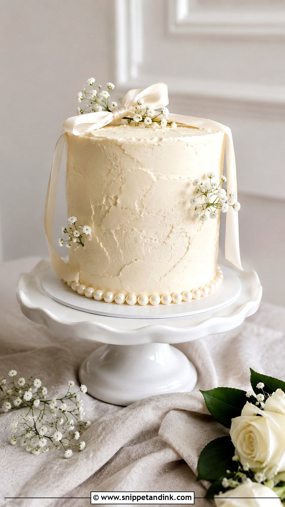 Small Wedding Cake With One Tier - Snippet and Ink - 30 Small Wedding Cake Display