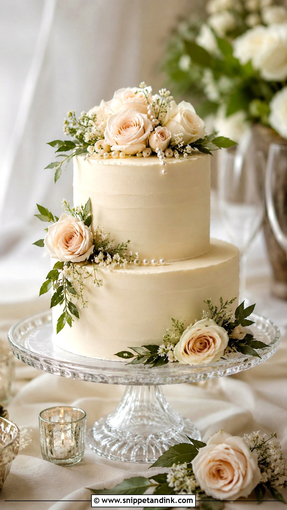 Small Wedding Cake With Two Tiers - Snippet and Ink - 30 Small Wedding Cake Display