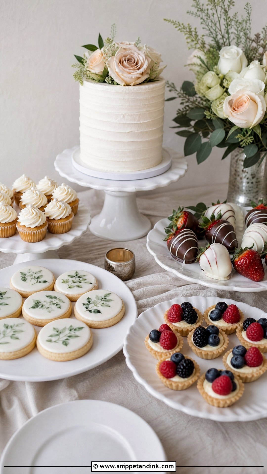 Small Wedding Dessert Table - Snippet and Ink - 20 Wedding Dessert Table Ideas