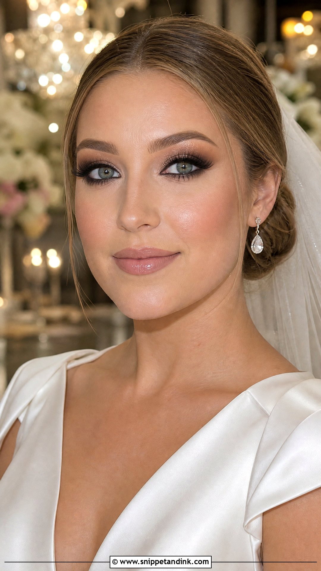 Smokey Bridal Eye Makeup - Snippet and Ink - 20 Bride Eye Makeup Wedding Day Ideas
