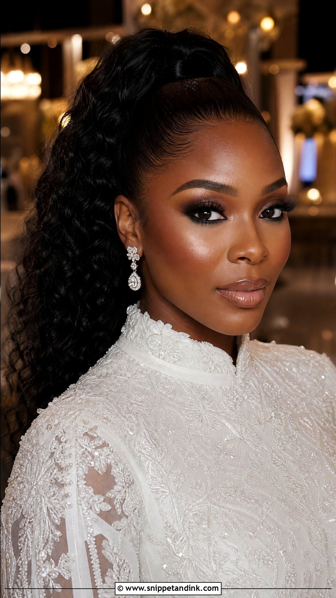 Smokey Eye Black Wedding Makeup - Snippet and Ink - 20 Black Wedding Makeup Dark Skin Girl Ideas