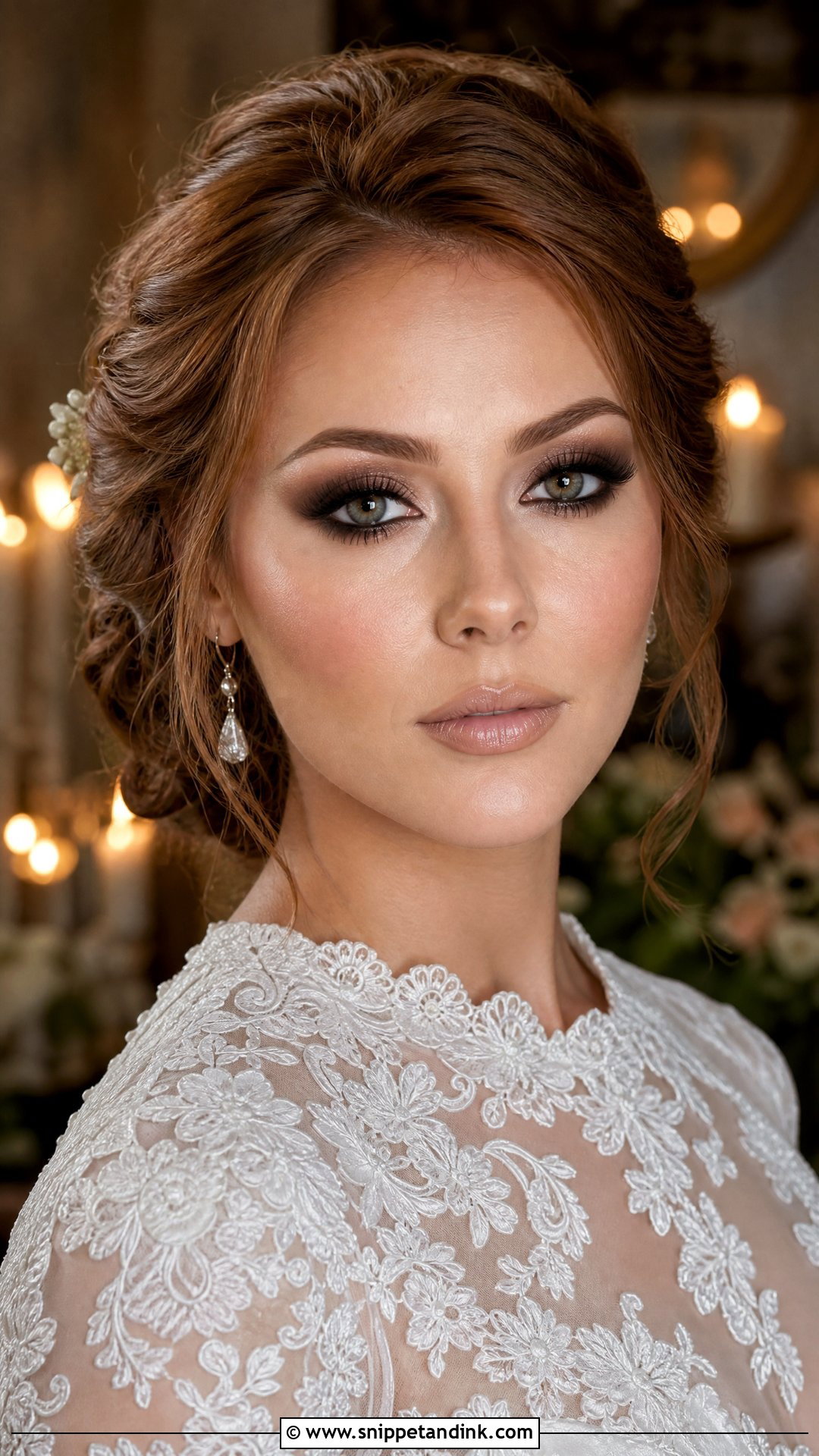 Smokey Eye Bridal HD Makeup - Snippet and Ink - 20 Bridal HD Makeup Ideas