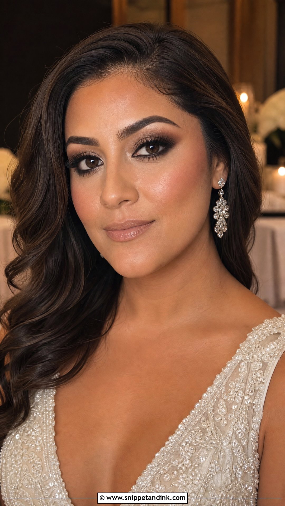 Smokey Eye Bridal Makeup - Snippet and Ink - 20 Wedding Bridal Makeup Ideas