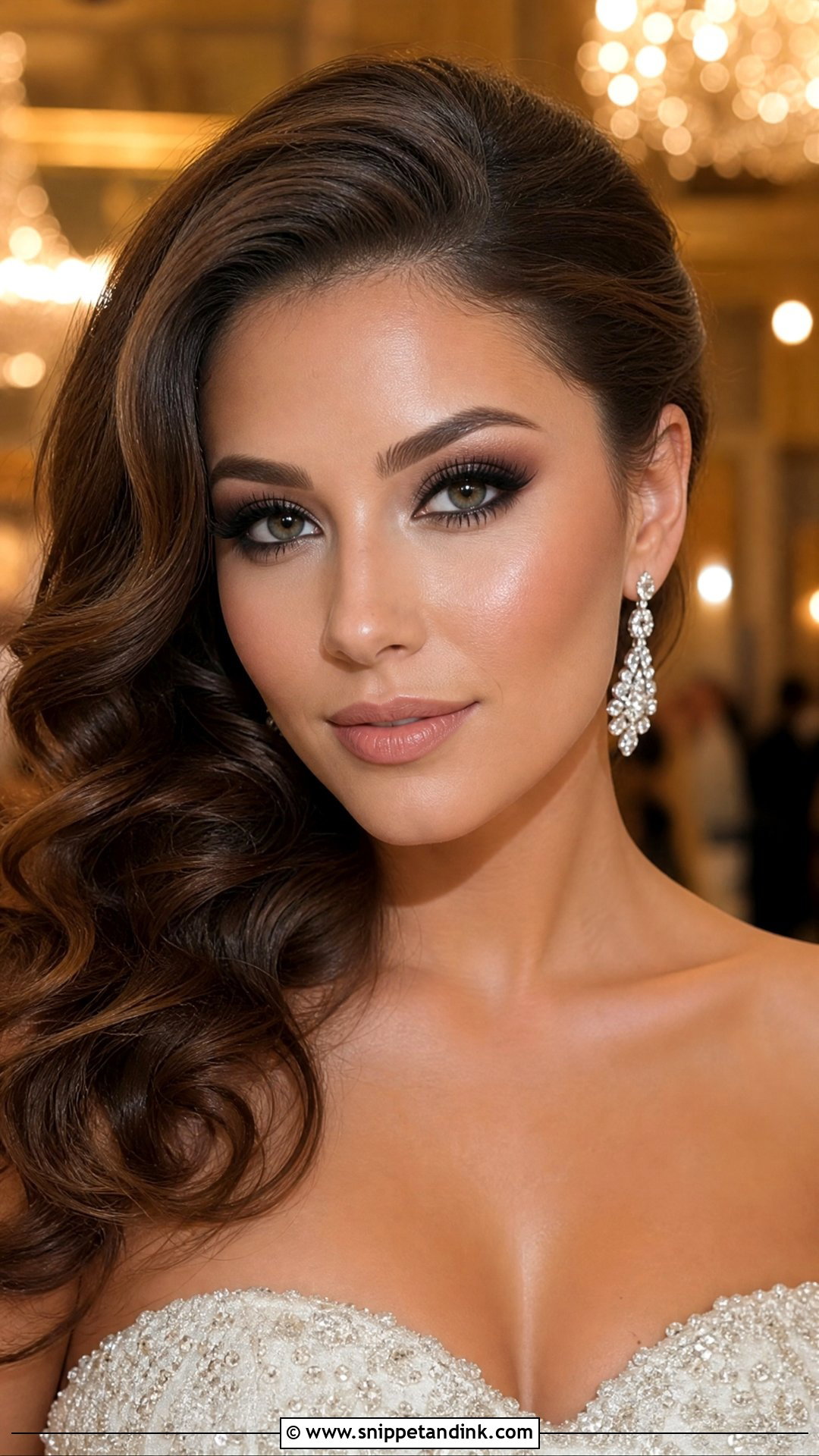 Smokey Eye Bridal Makeup - Snippet and Ink - 20 Bridal Look Makeup Ideas