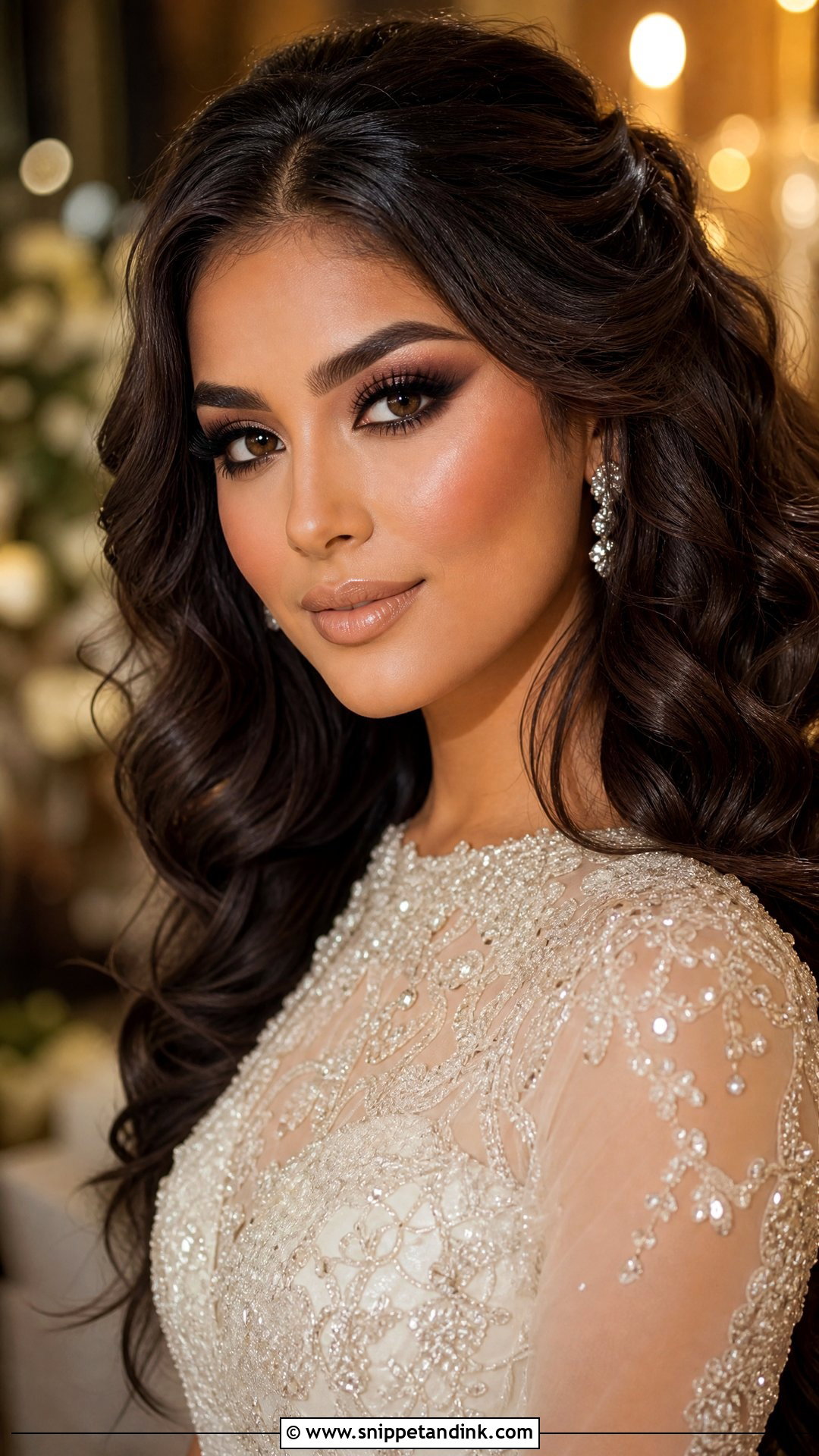 Smokey Eye Bridal Makeup - Snippet and Ink - 25 Glam Bridal Makeup Ideas