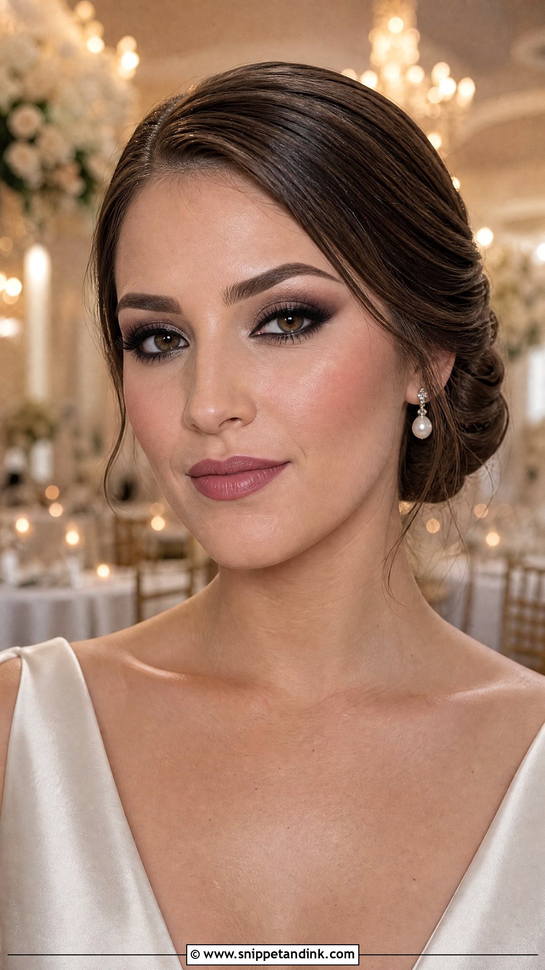 Smokey Eye Bridal Makeup - Snippet and Ink - 20 Elegant Bridal Makeup Ideas