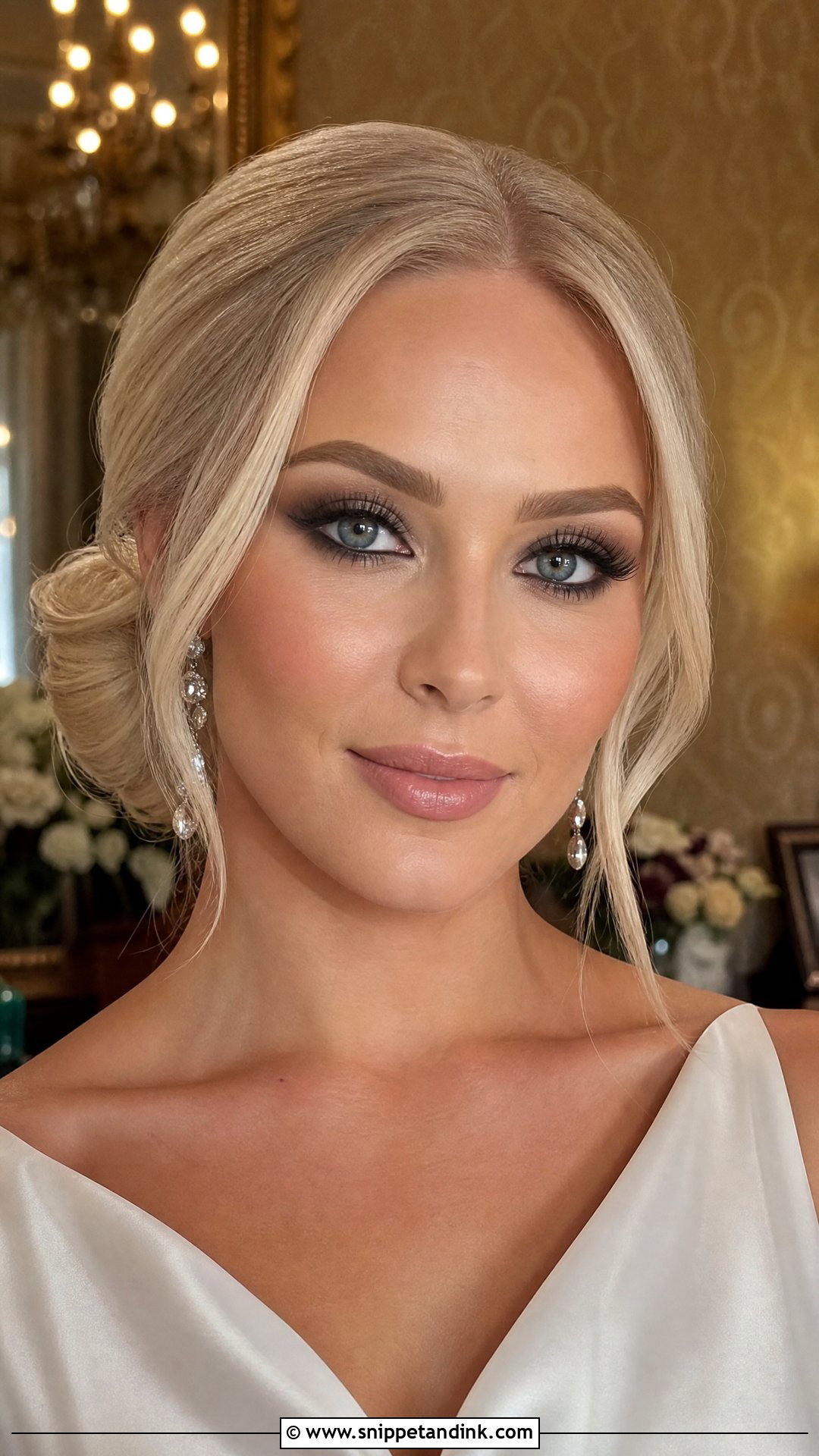 Smokey Eye Bridal Makeup For Blondes - Snippet and Ink - 30 Bridal Makeup for Blondes