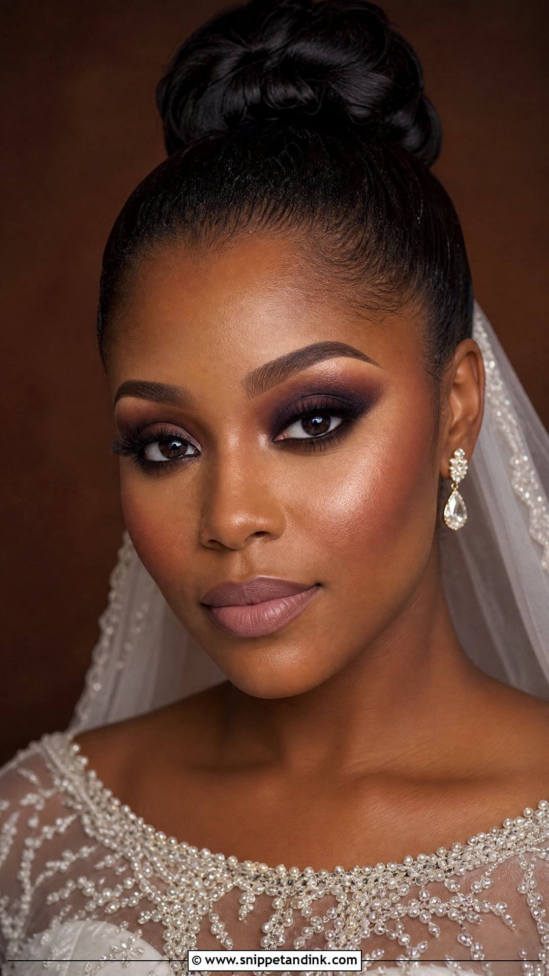 Smokey Eye Bridal Makeup For Brown Skin - Snippet and Ink - 20 Brown Girl Bridal Makeup Ideas
