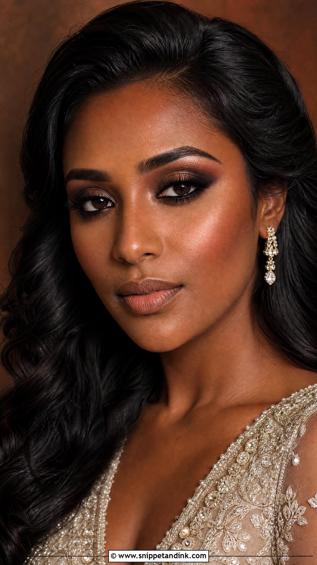 Smokey Eye Bridal Makeup For Brown Skin - Snippet and Ink - 20 Bridal Makeup Brown Skin Ideas