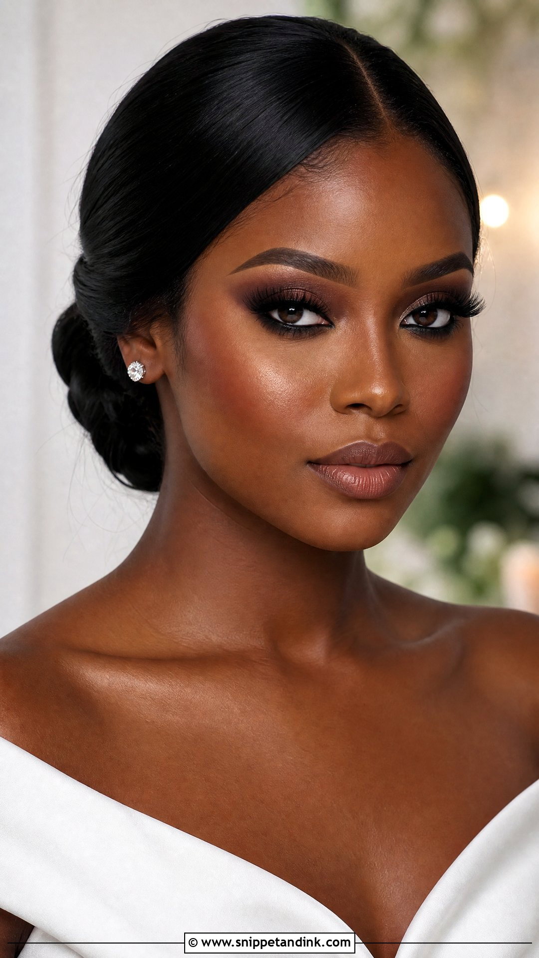 Smokey Eye Bridal Makeup For Dark Skin - Snippet and Ink - 25 Black Bridal Makeup Dark Skin Ideas