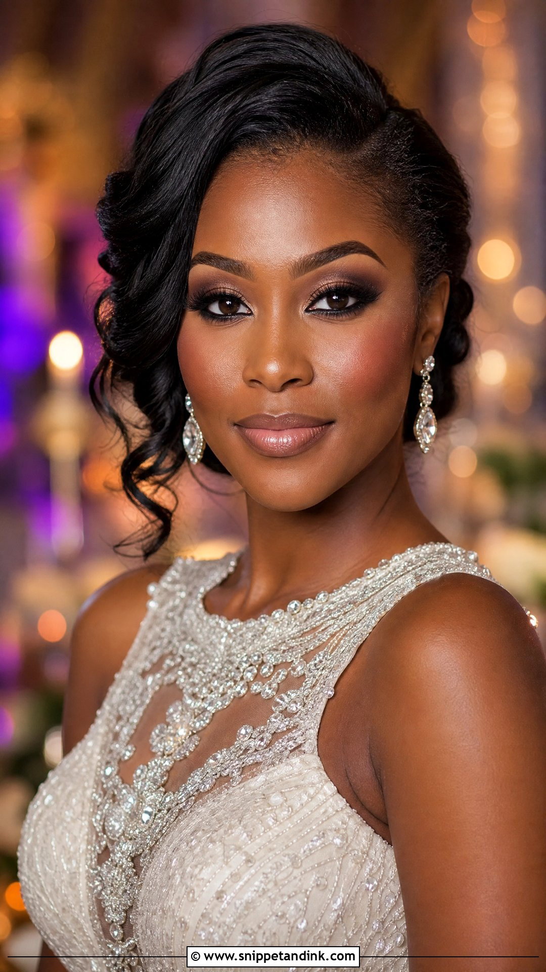Smokey Eye Bridal Makeup For Dark Skin - Snippet and Ink - 20 Bridal Makeup for Dark Skin Ideas
